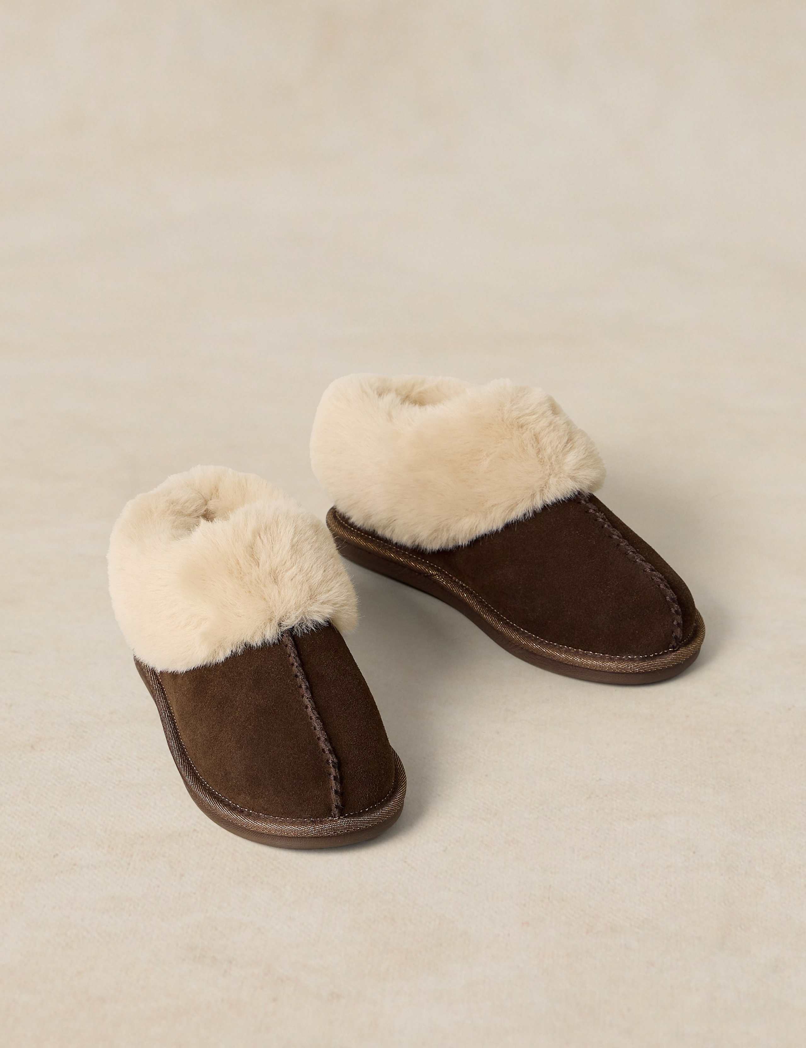 Suede Faux Fur Lined Slipper Boots 2 of 4