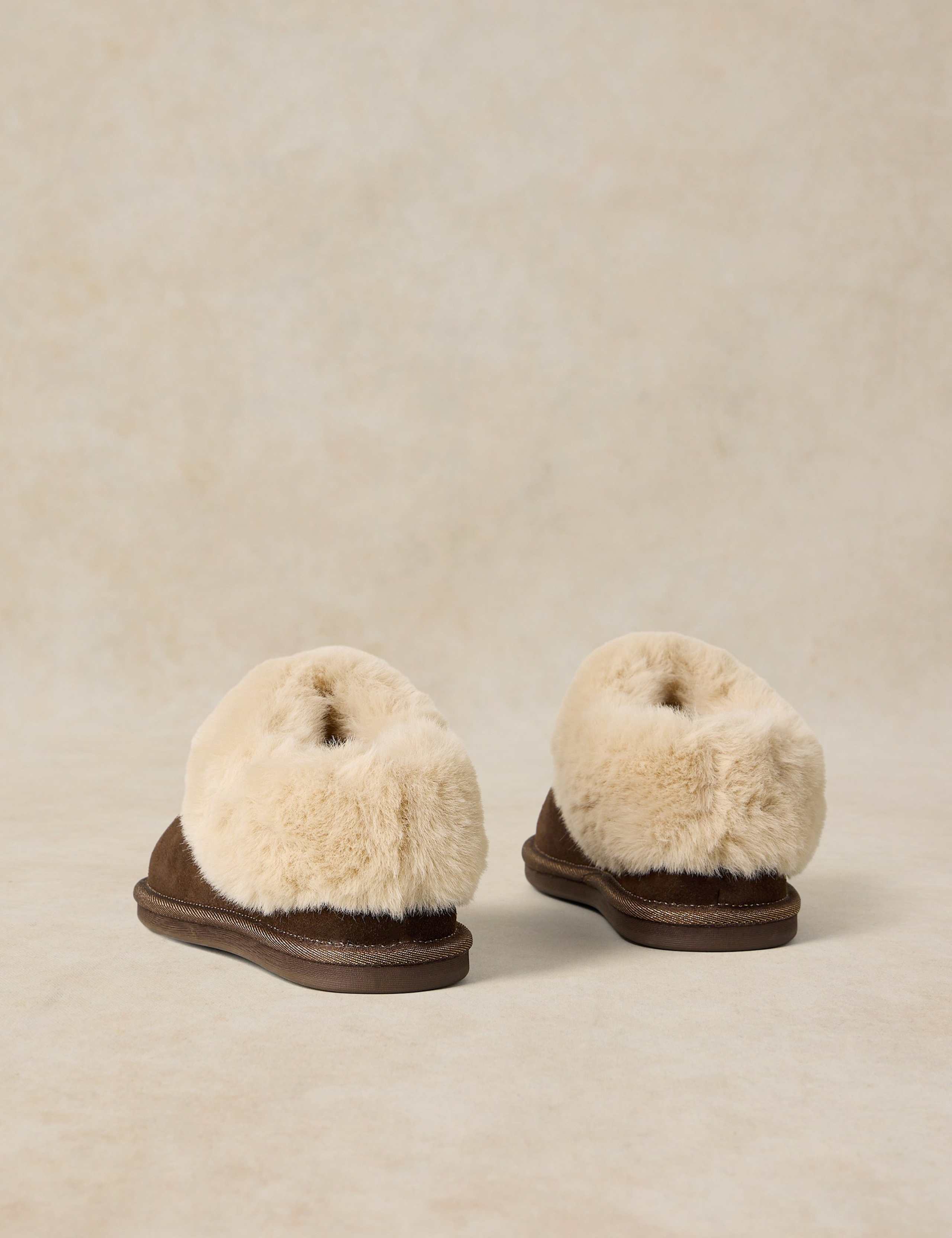 Suede Faux Fur Lined Slipper Boots 3 of 4