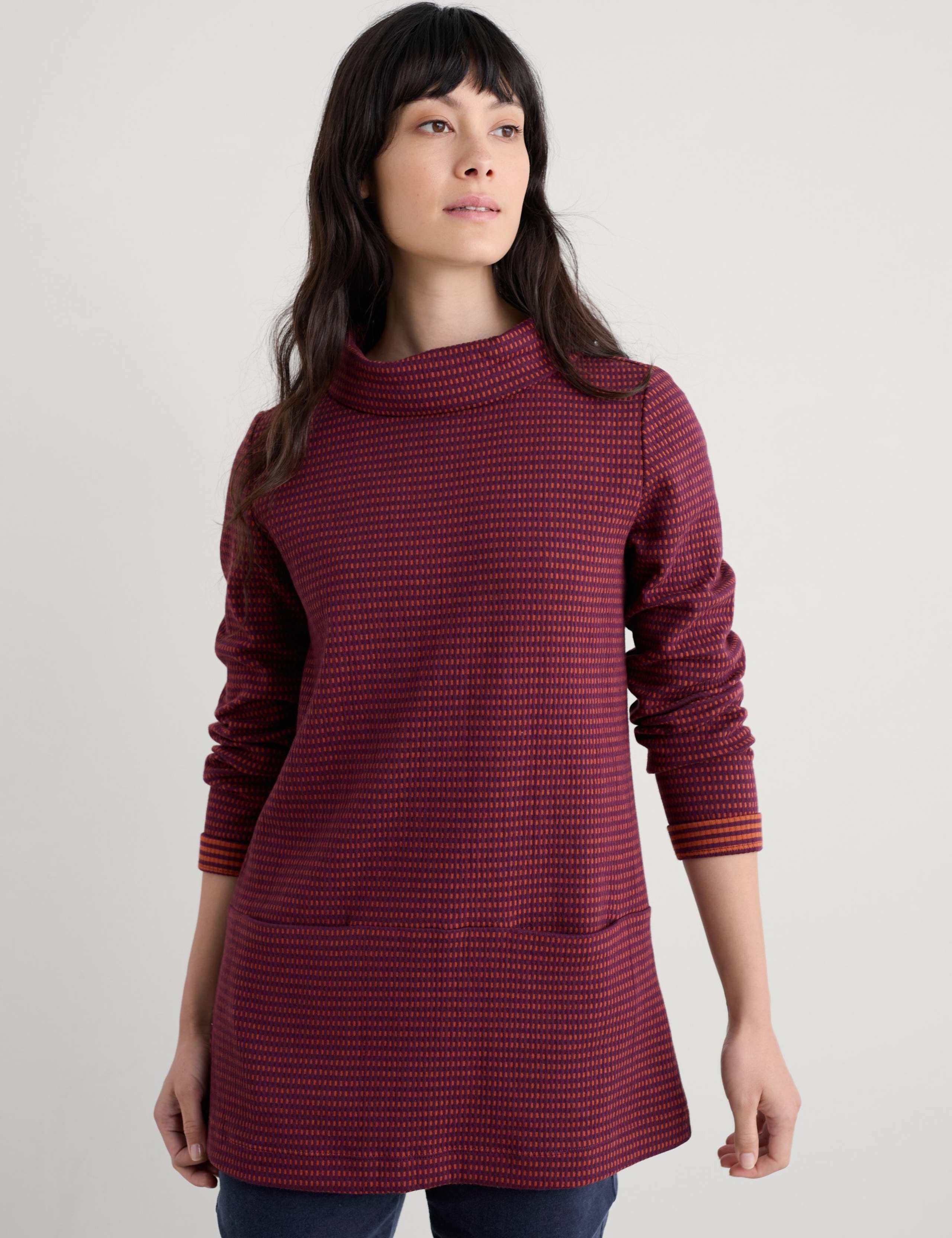 Pure Cotton Striped Tunic 3 of 5