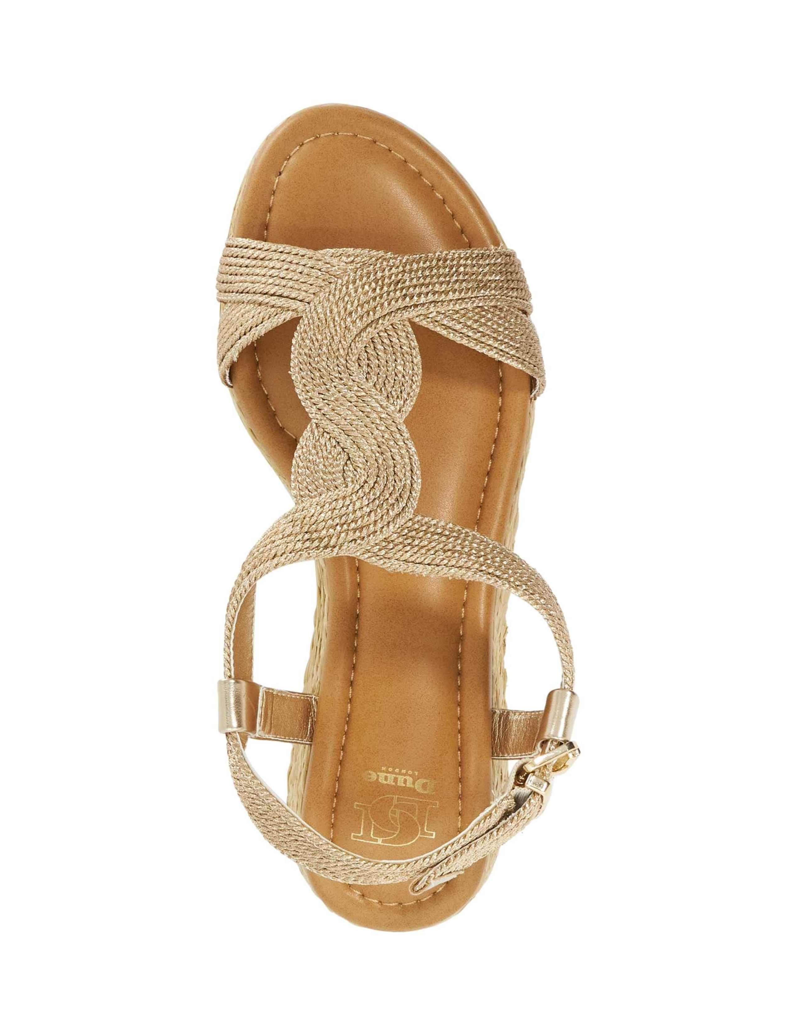 Metallic Buckle Ankle Strap Flatform Sandals 2 of 5