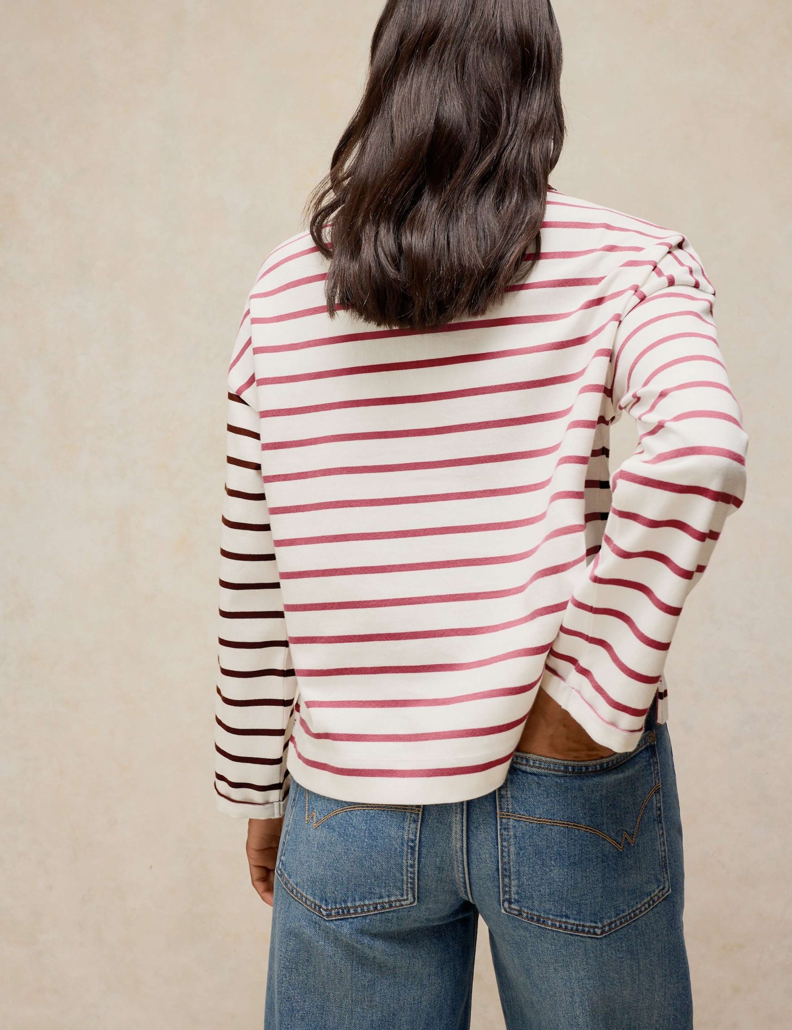 Pure Cotton Striped Crew Neck T-Shirt 4 of 6