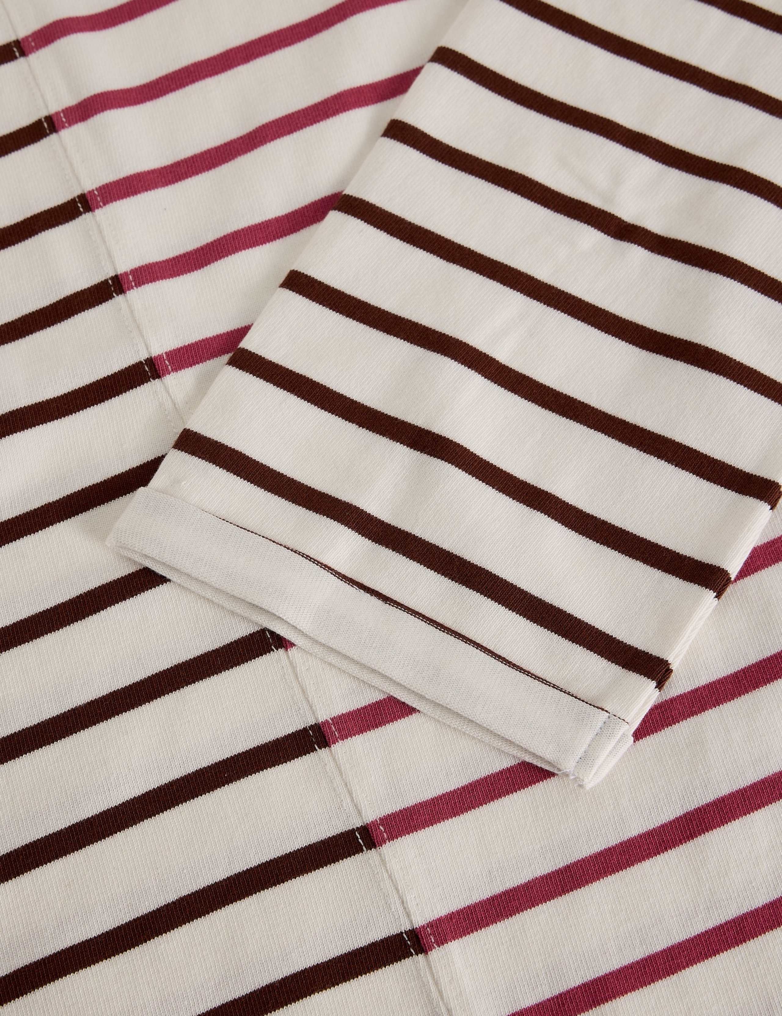 Pure Cotton Striped Crew Neck T-Shirt 6 of 6