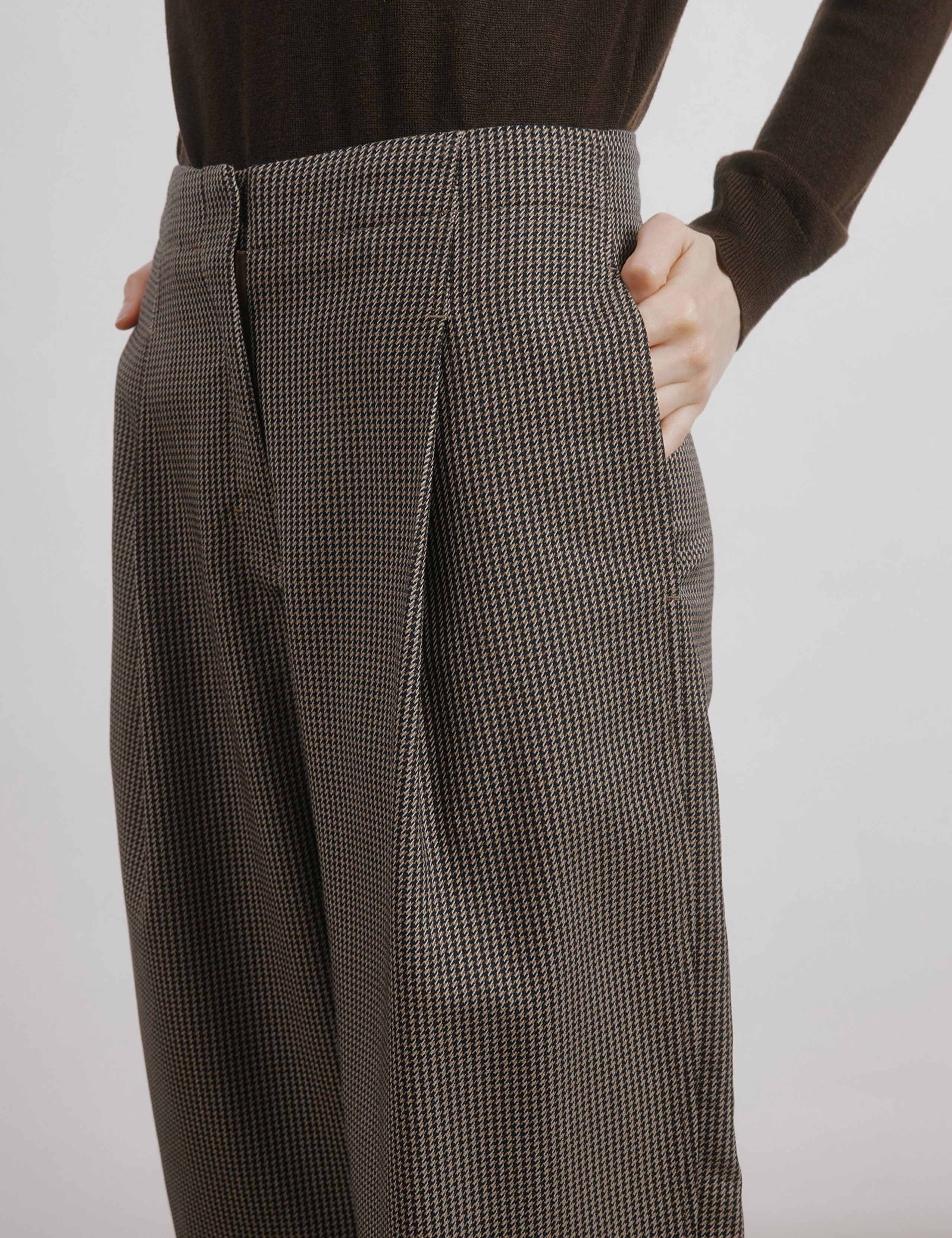 Dogtooth Wide Leg Trousers 4 of 4