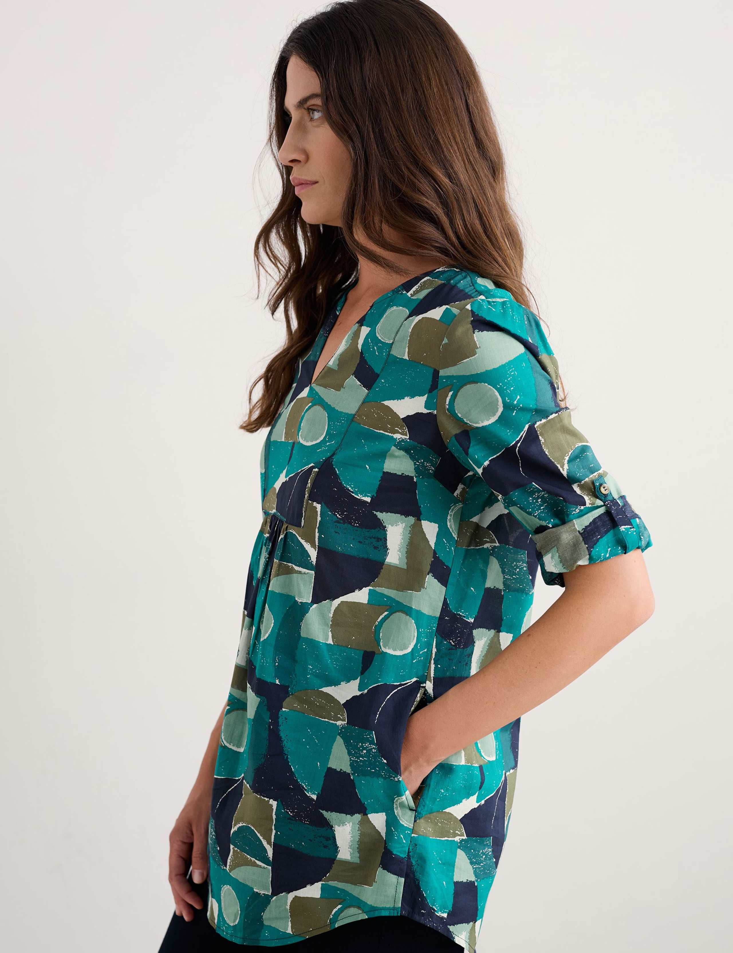 Pure Cotton Geometric Tunic 4 of 5