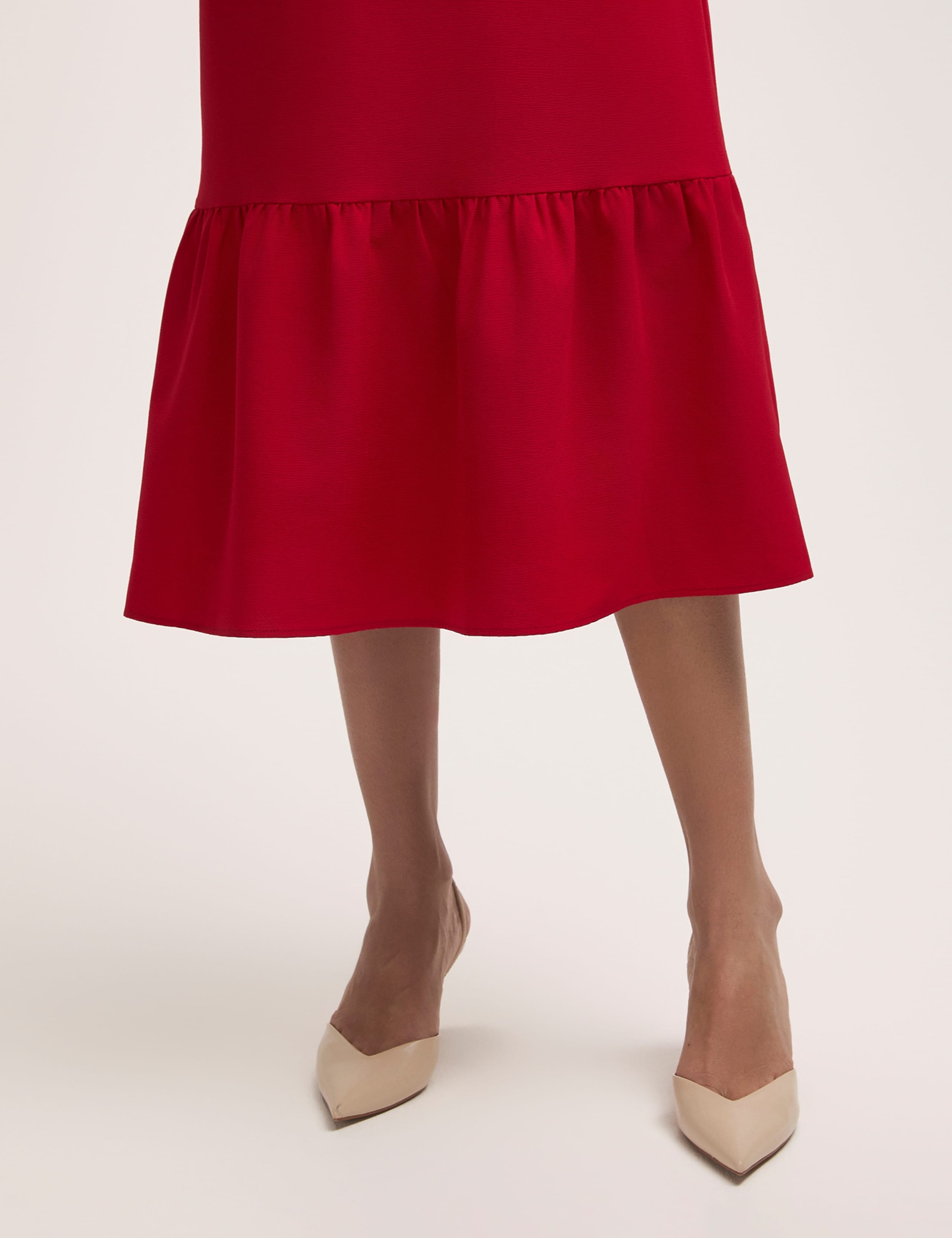 Crepe Midi Tiered Skirt 2 of 4