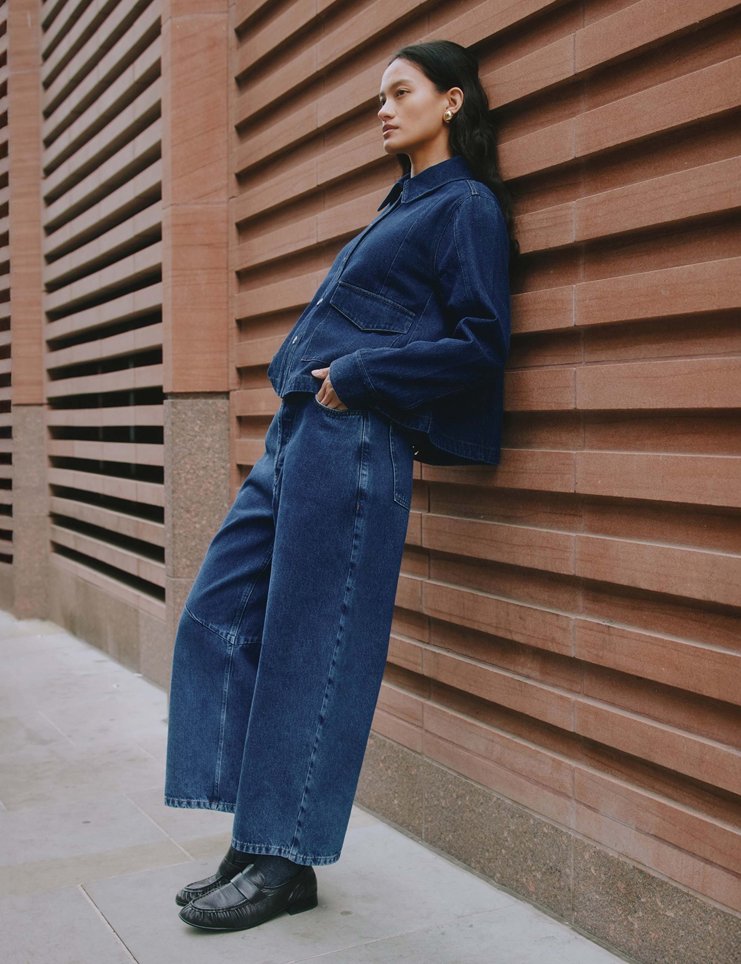 Pure Cotton Denim Relaxed Jacket 4 of 6