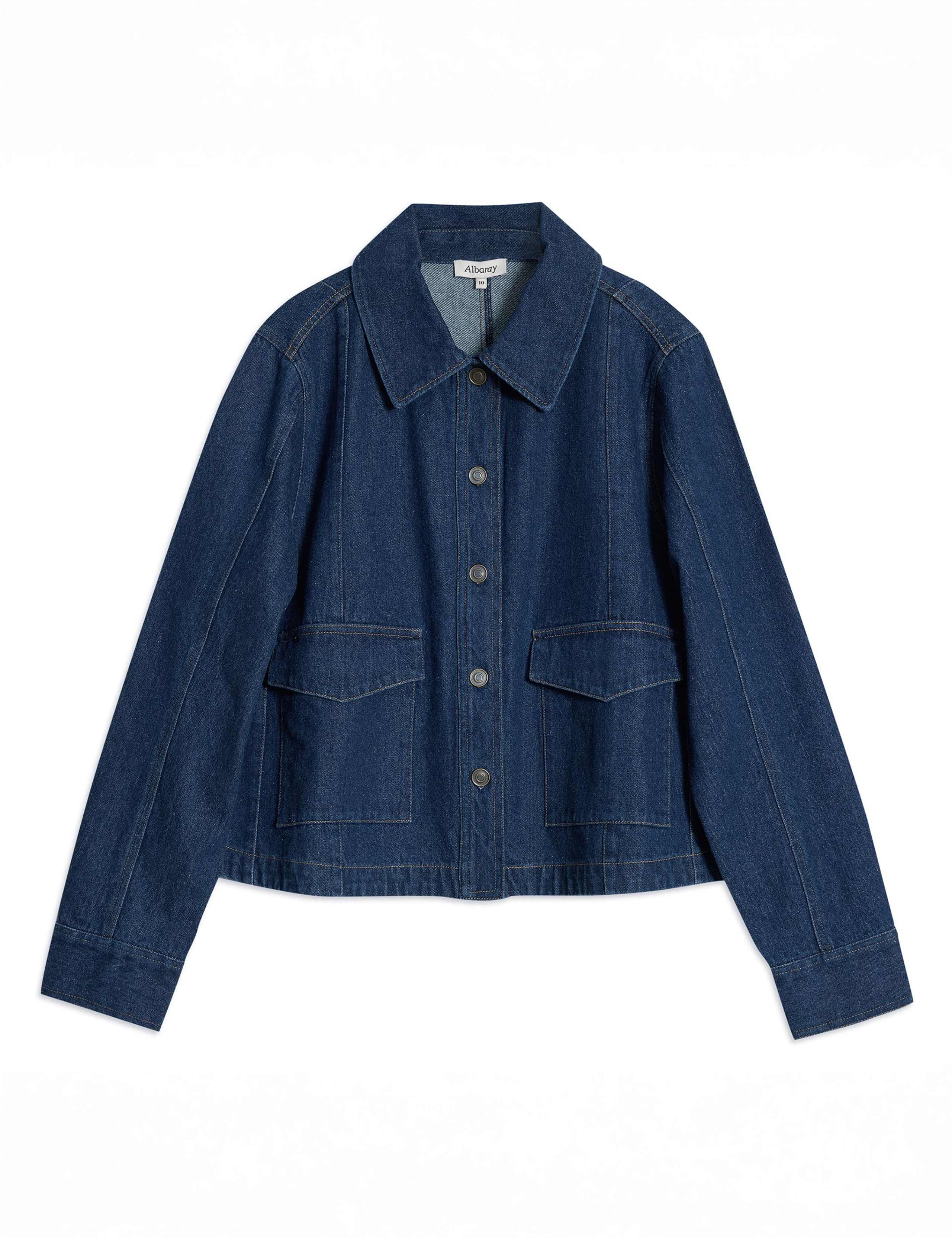 Pure Cotton Denim Relaxed Jacket 2 of 6