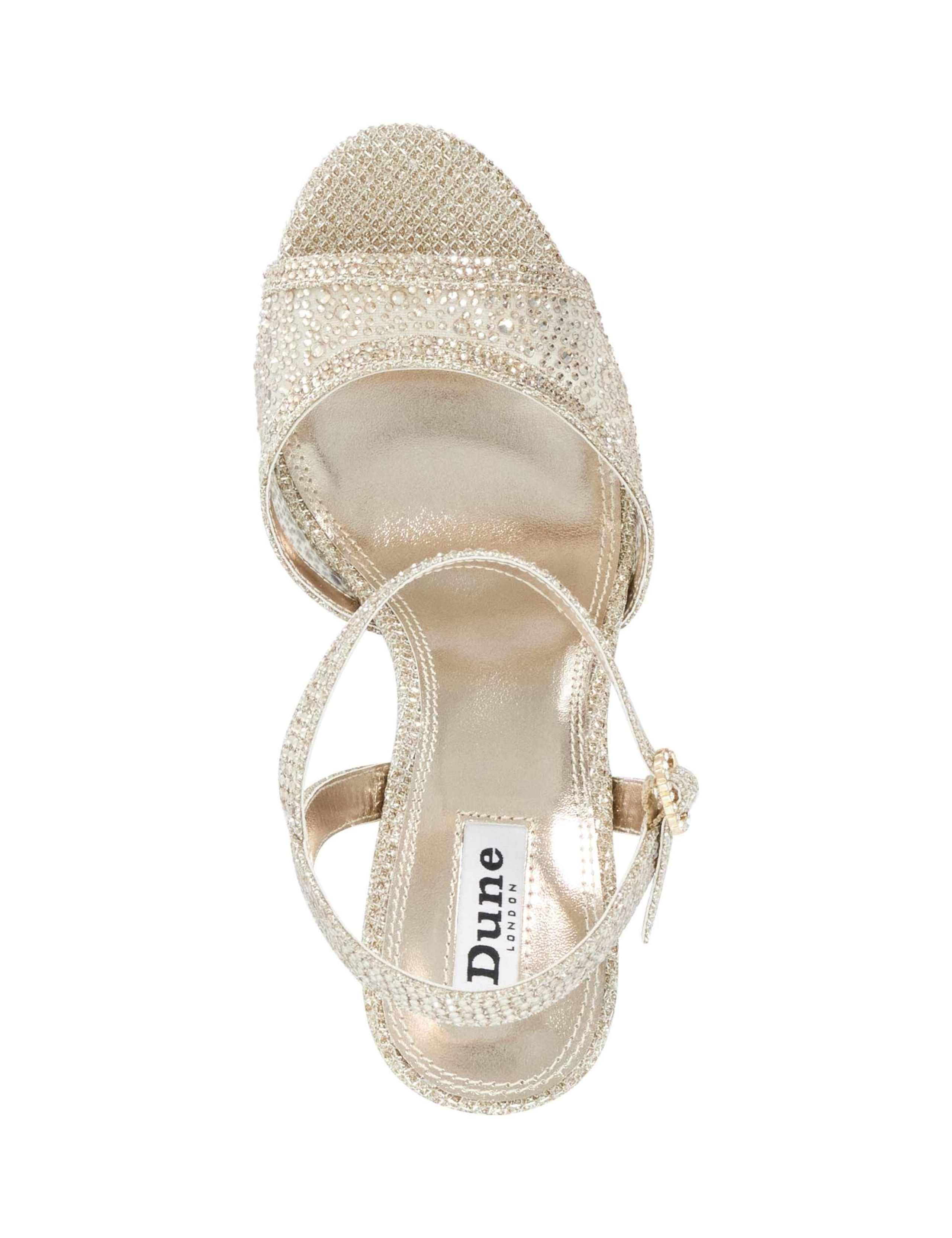Diamante Platform Almond Toe Sandals 3 of 6