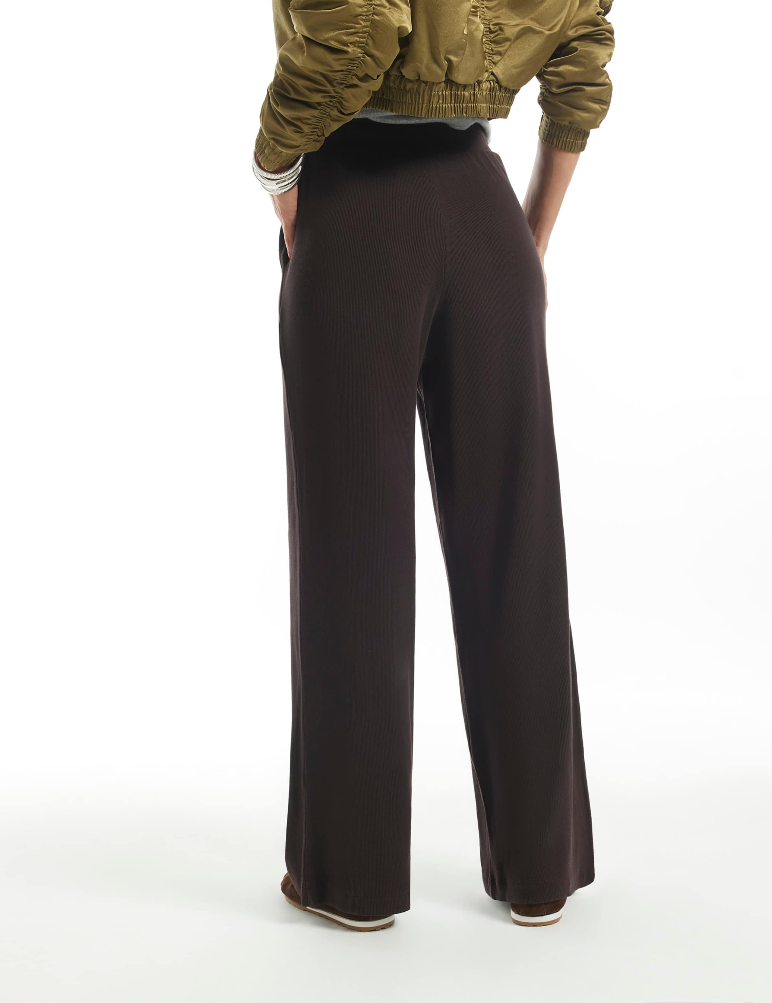 Pure Cotton Wide Leg Joggers 4 of 6