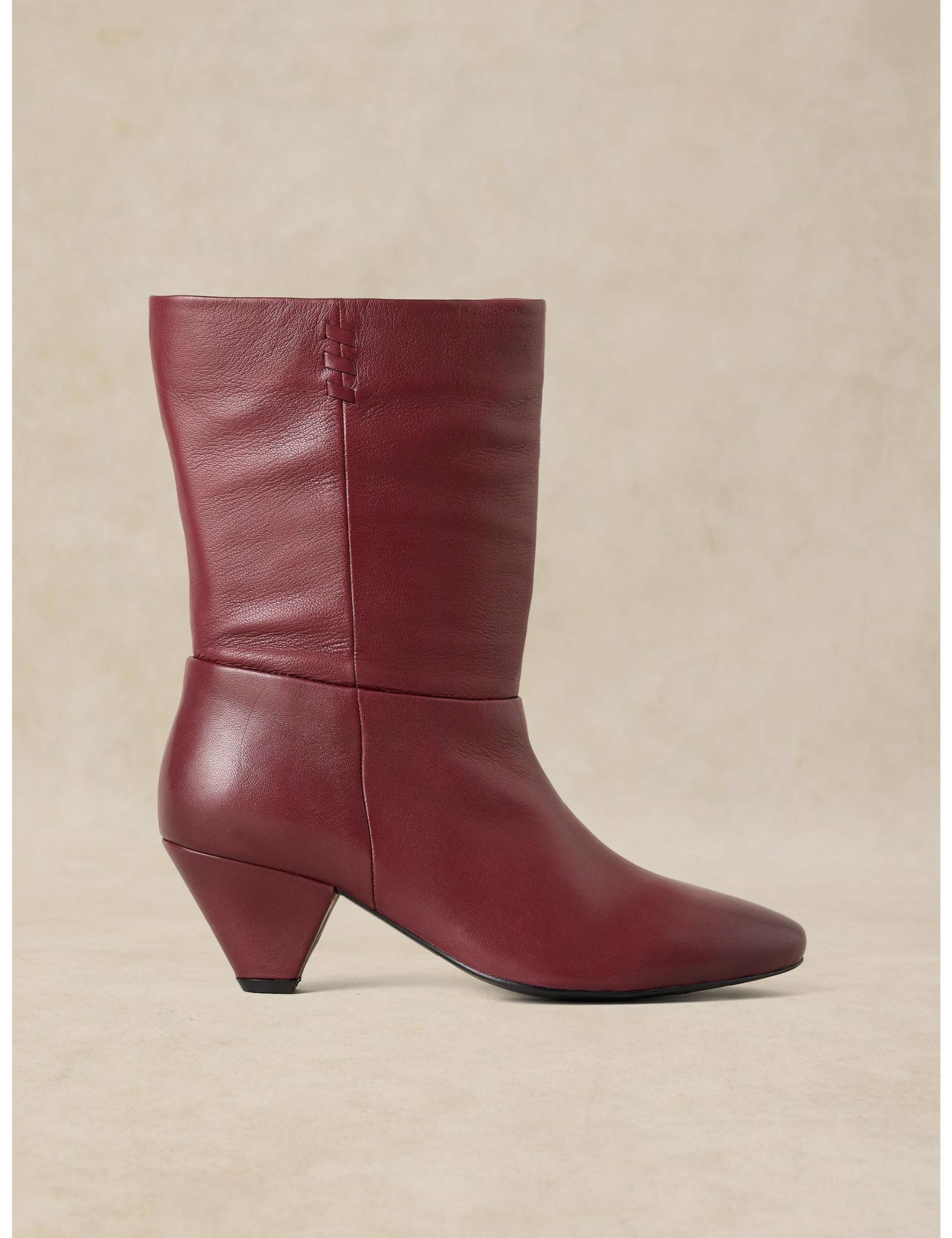 Chrissie Leather Slouch Ankle Boots 1 of 4