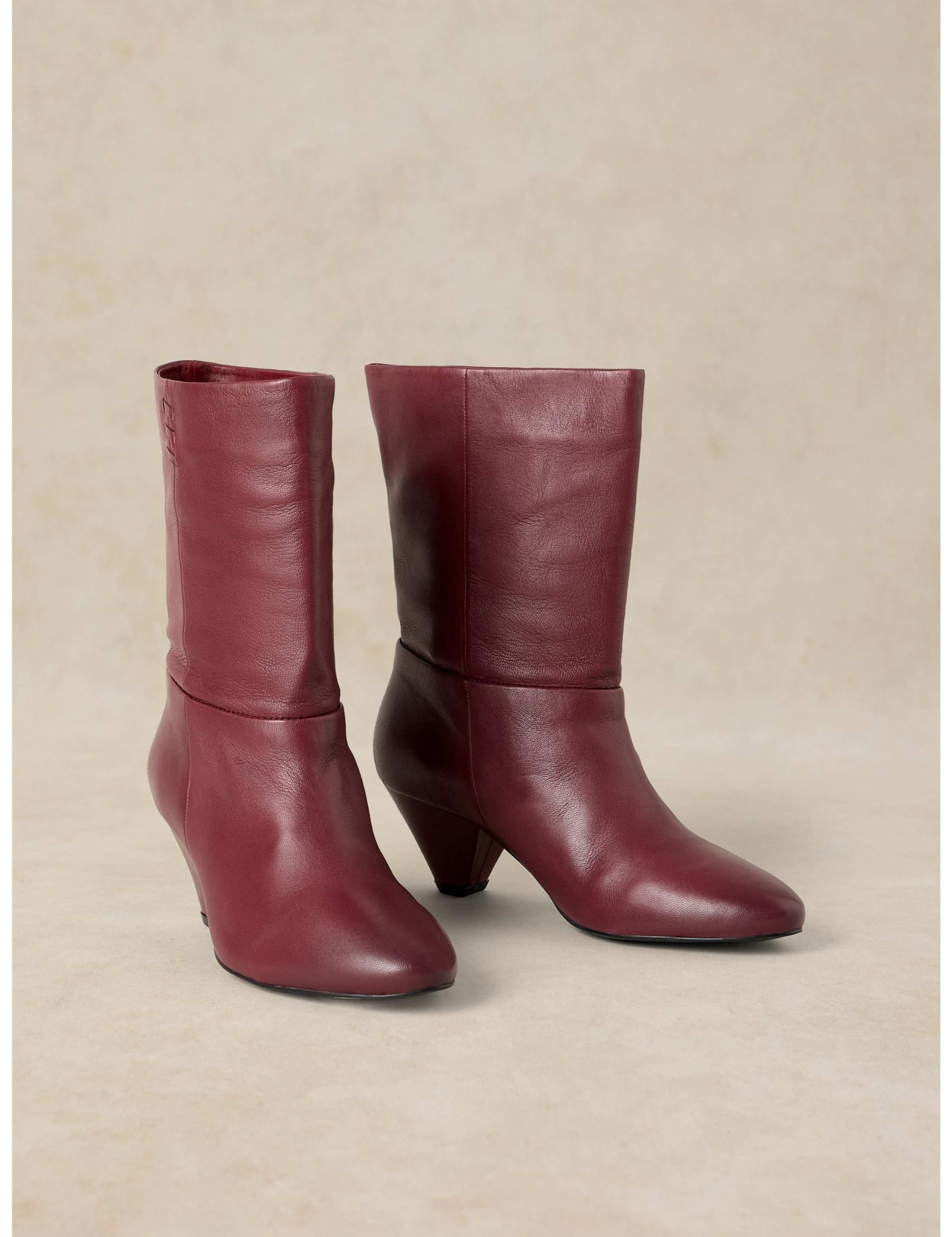 Chrissie Leather Slouch Ankle Boots 2 of 4