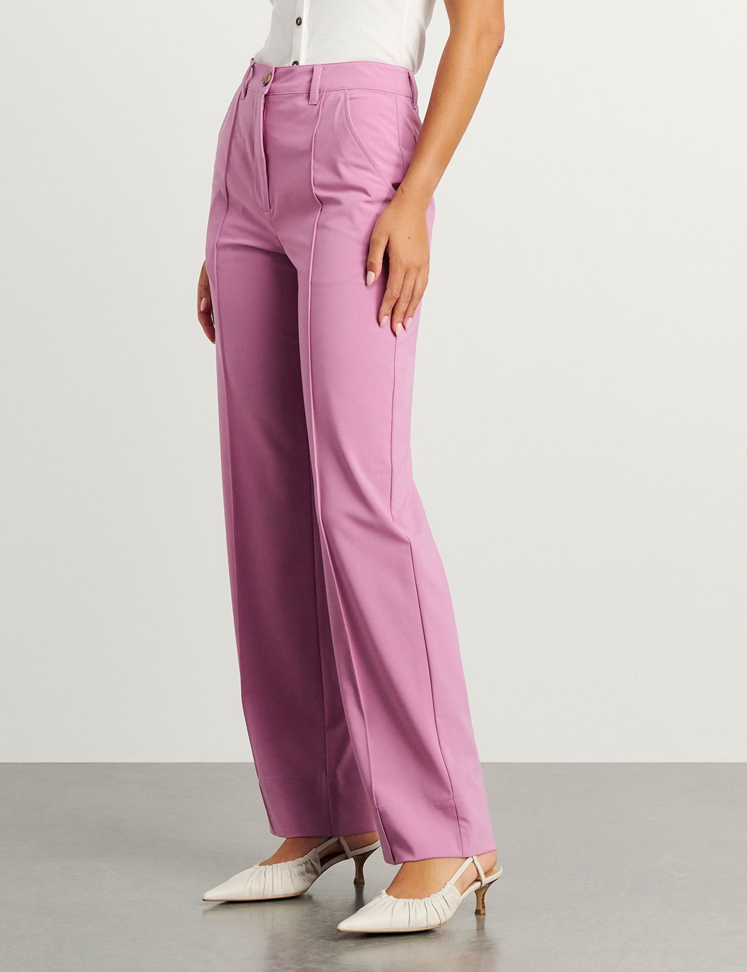 Pintuck Straight Leg Trousers 3 of 5