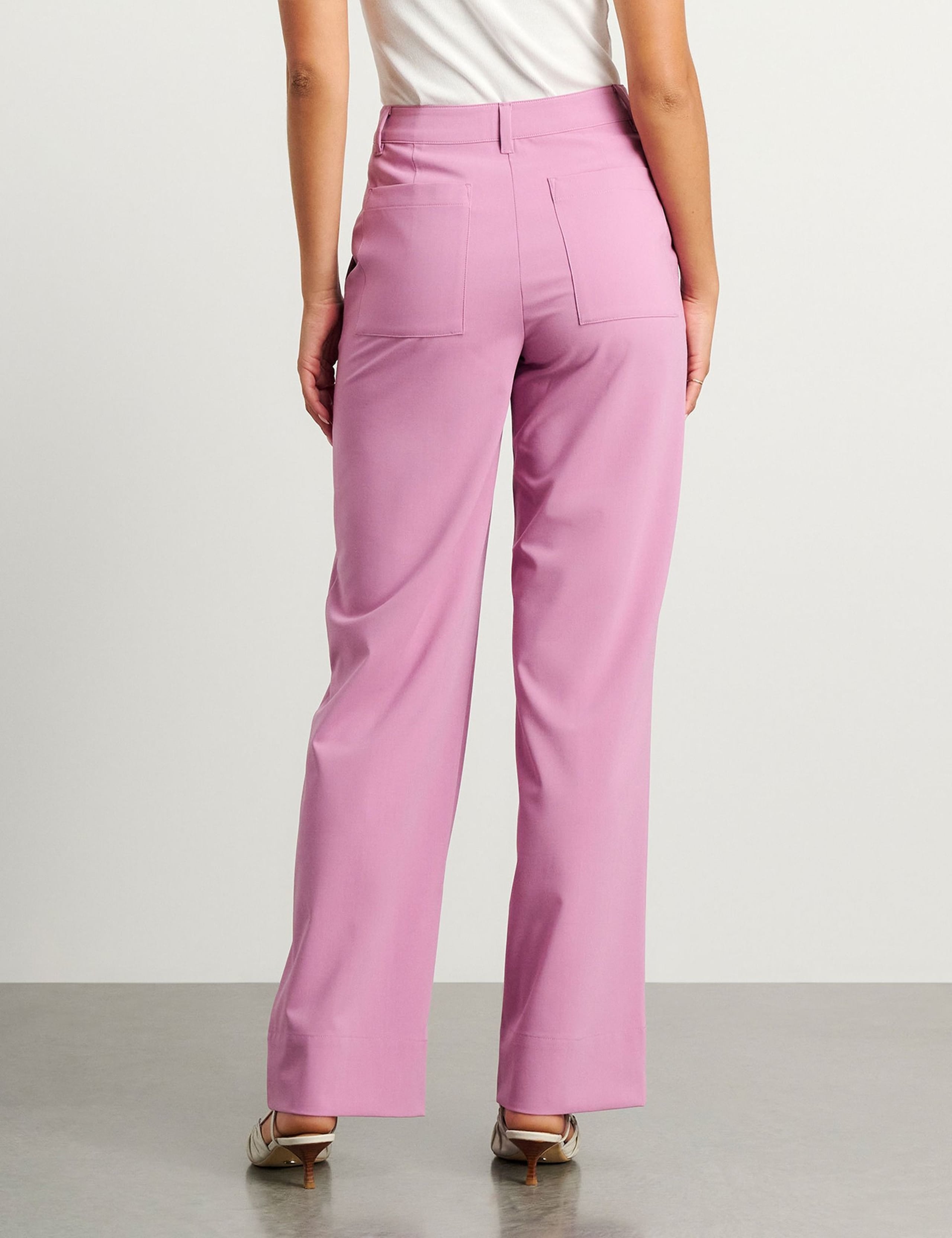 Pintuck Straight Leg Trousers 4 of 5
