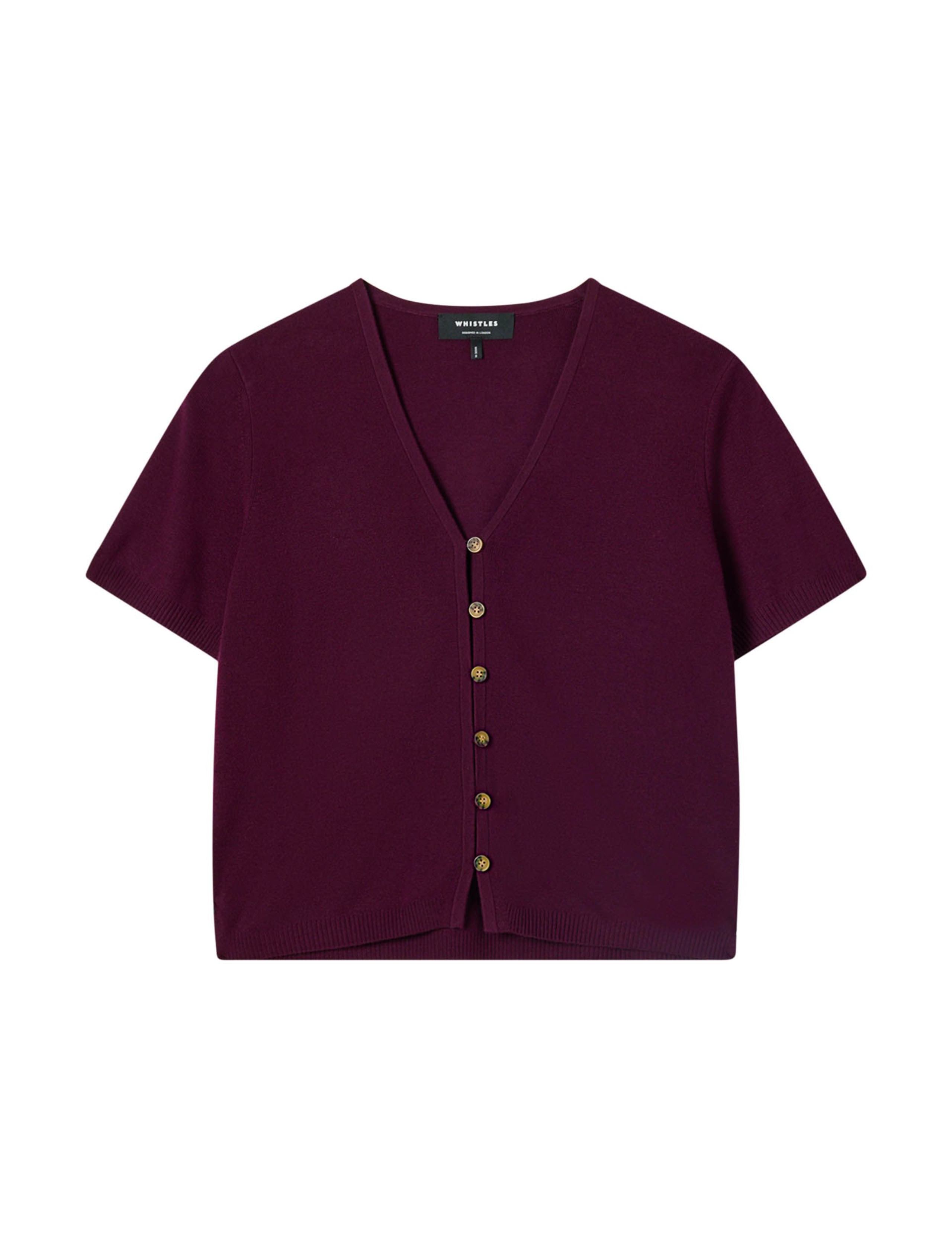 Cotton Rich Button Front Relaxed Cardigan 2 of 6