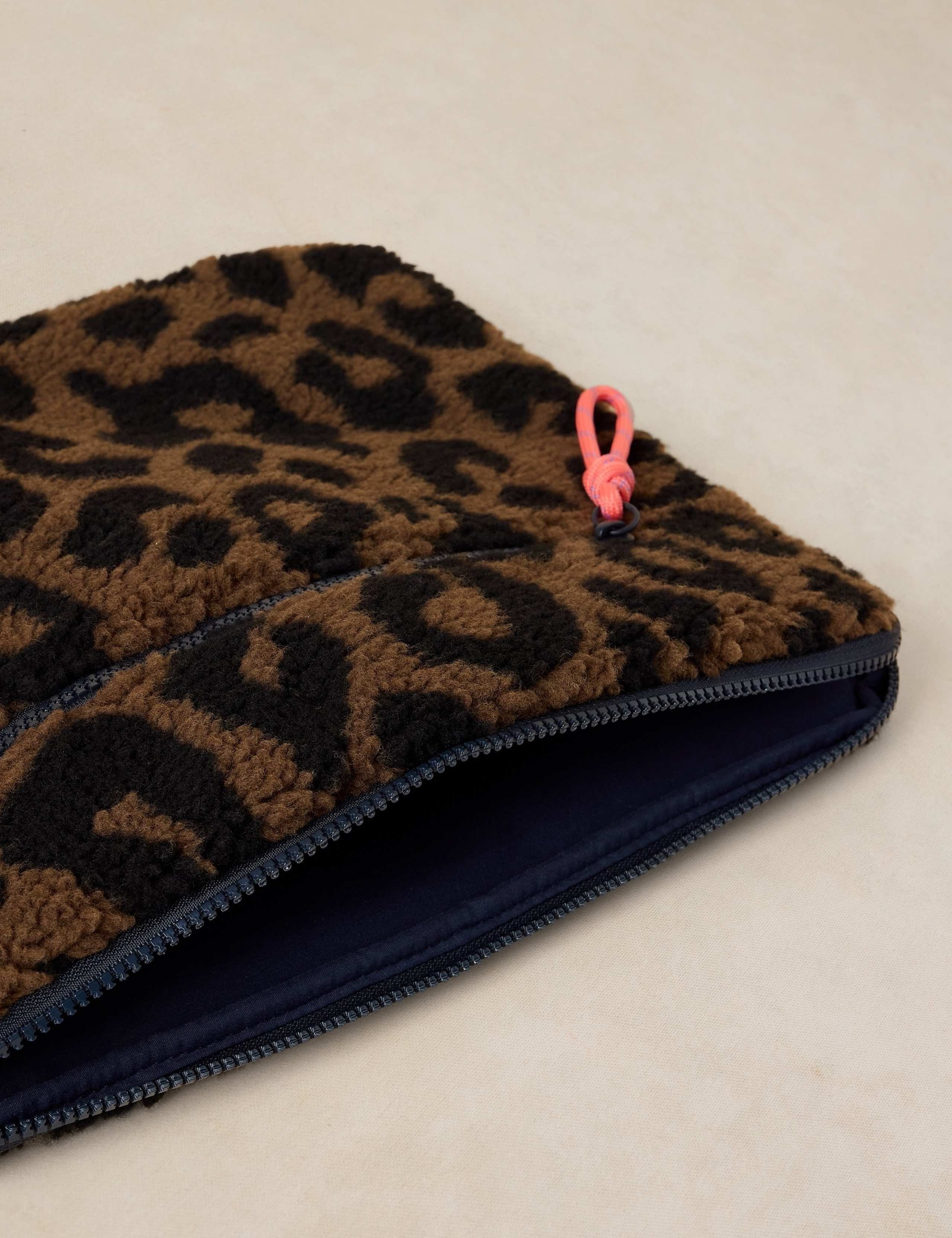 Faux Shearling Animal Print Laptop Bag 4 of 4