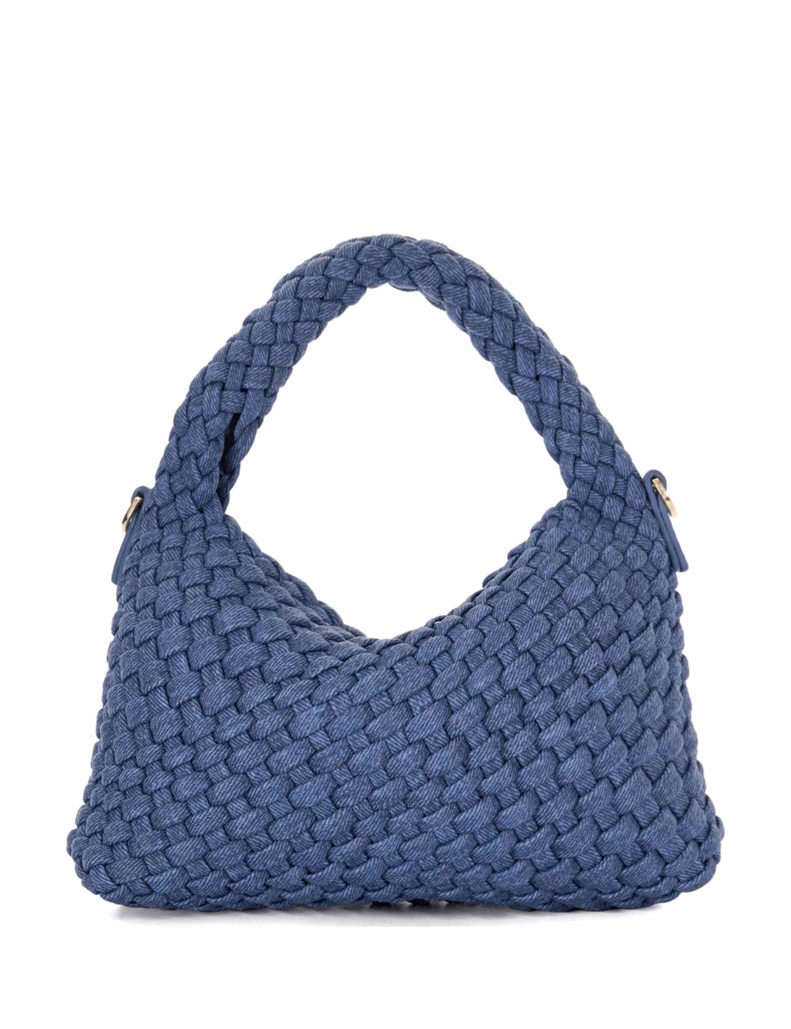 Fabric Woven Chain Detail Shoulder Bag 5 of 7