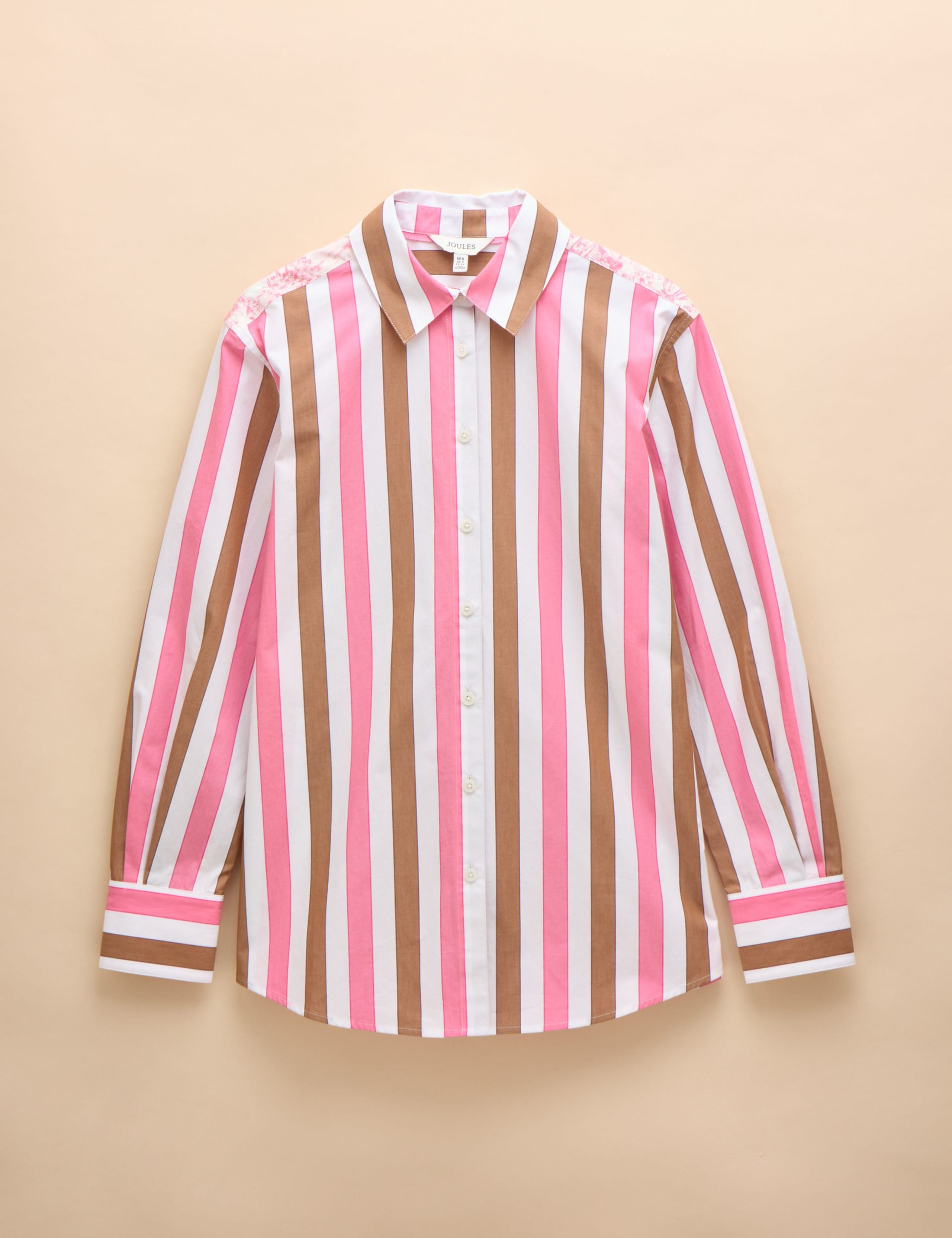 Pure Cotton Striped Collared Relaxed Shirt 2 of 7