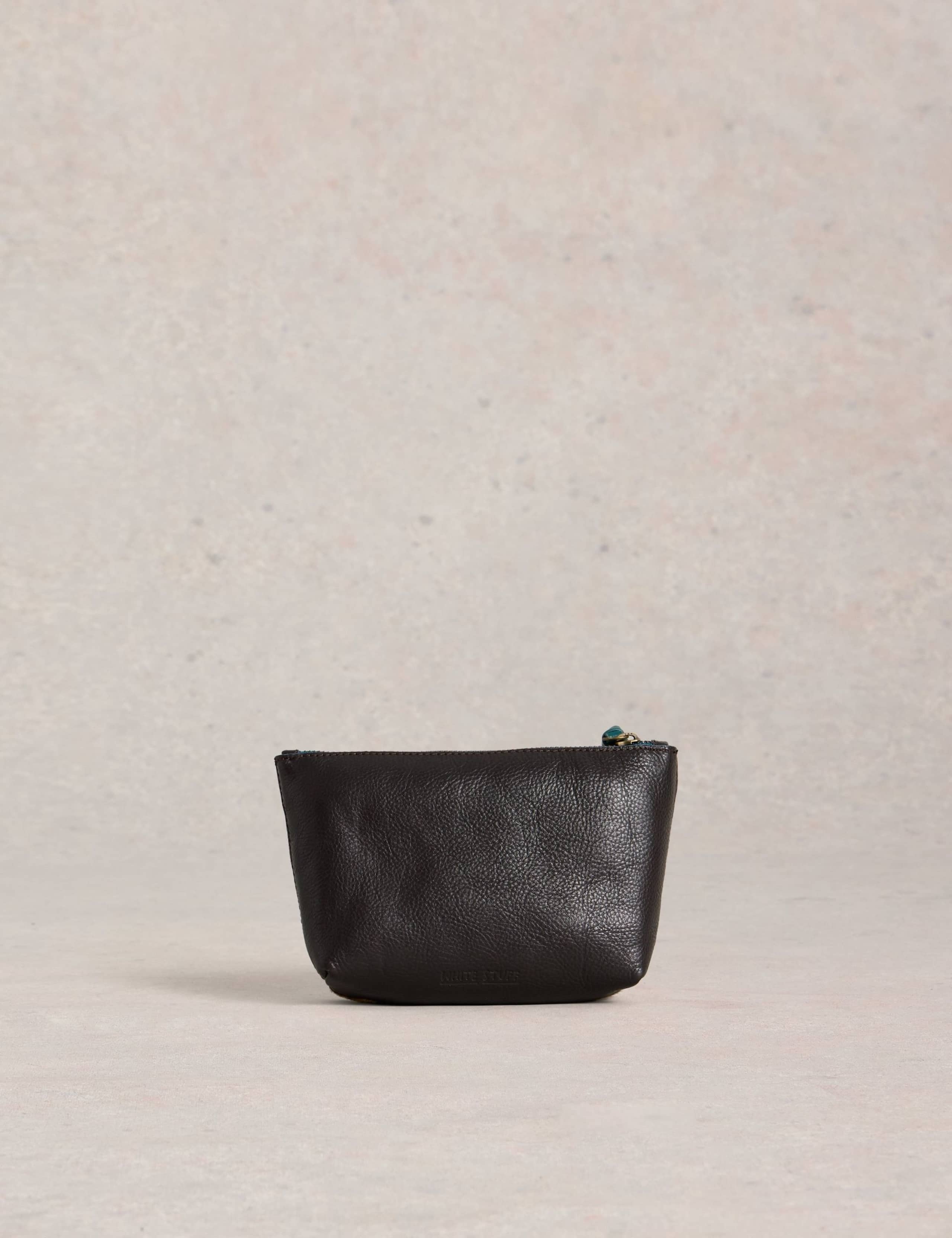 Leather Metallic Toiletry Bag 2 of 3