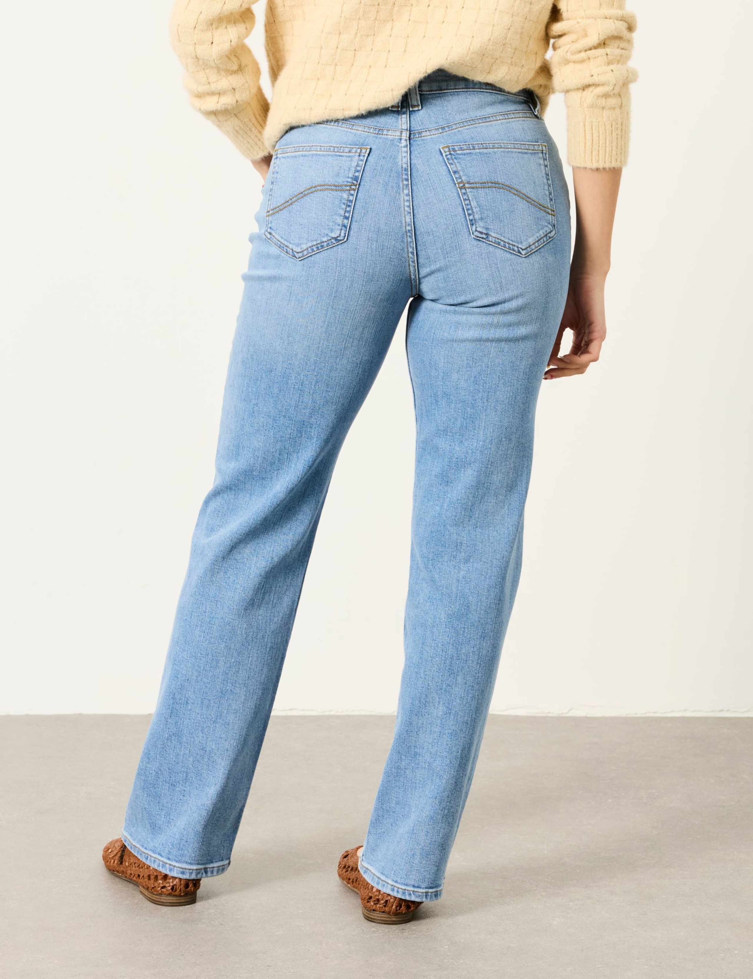 High Waisted Straight Leg Jeans 3 of 4