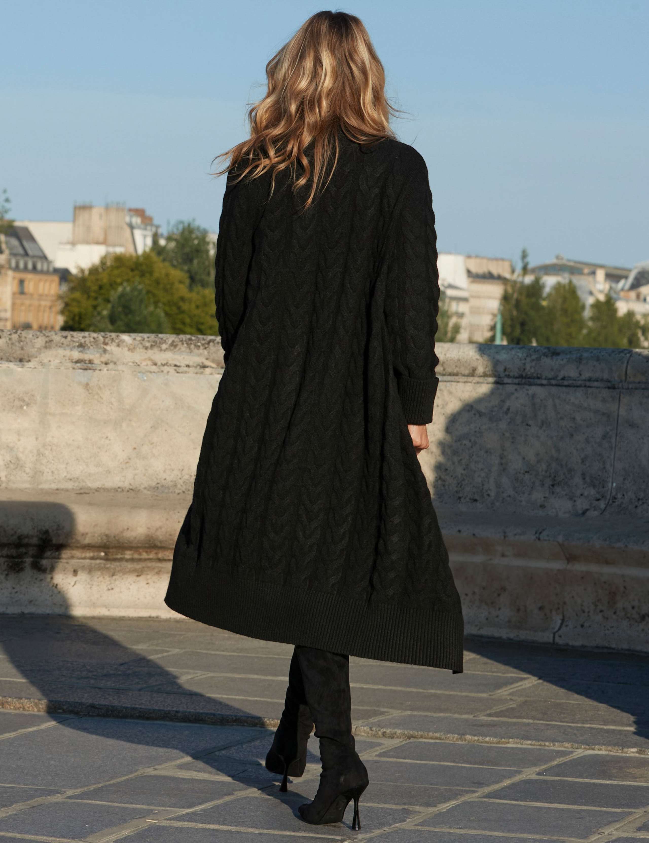 Cable Knit Longline Cardigan 4 of 6