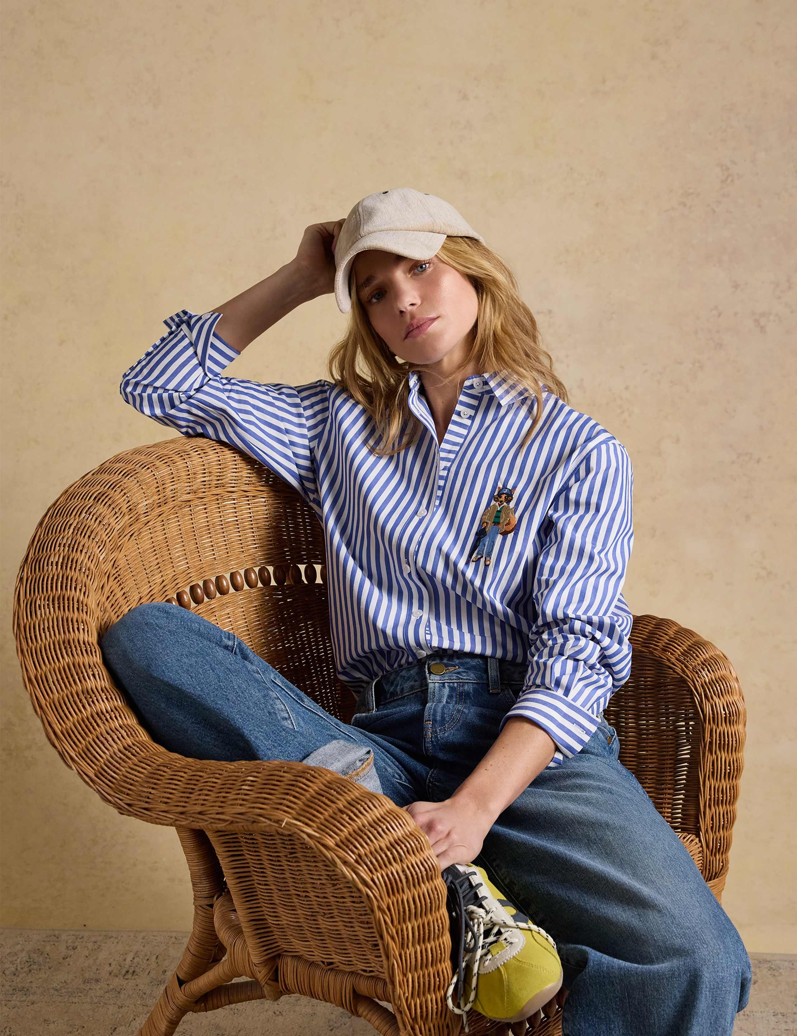 Pure Cotton Striped Relaxed Shirt 6 of 9
