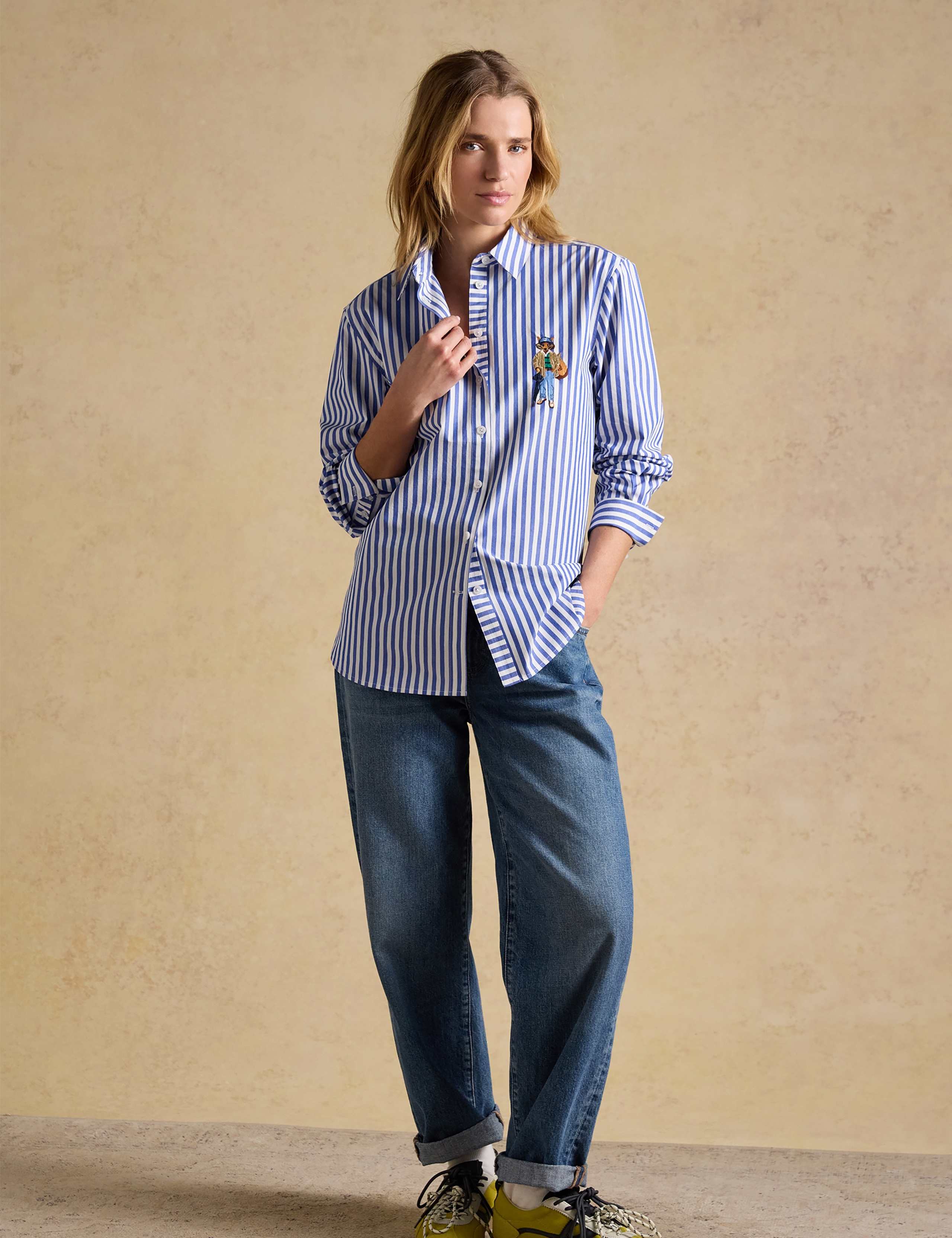 Pure Cotton Striped Relaxed Shirt 9 of 9