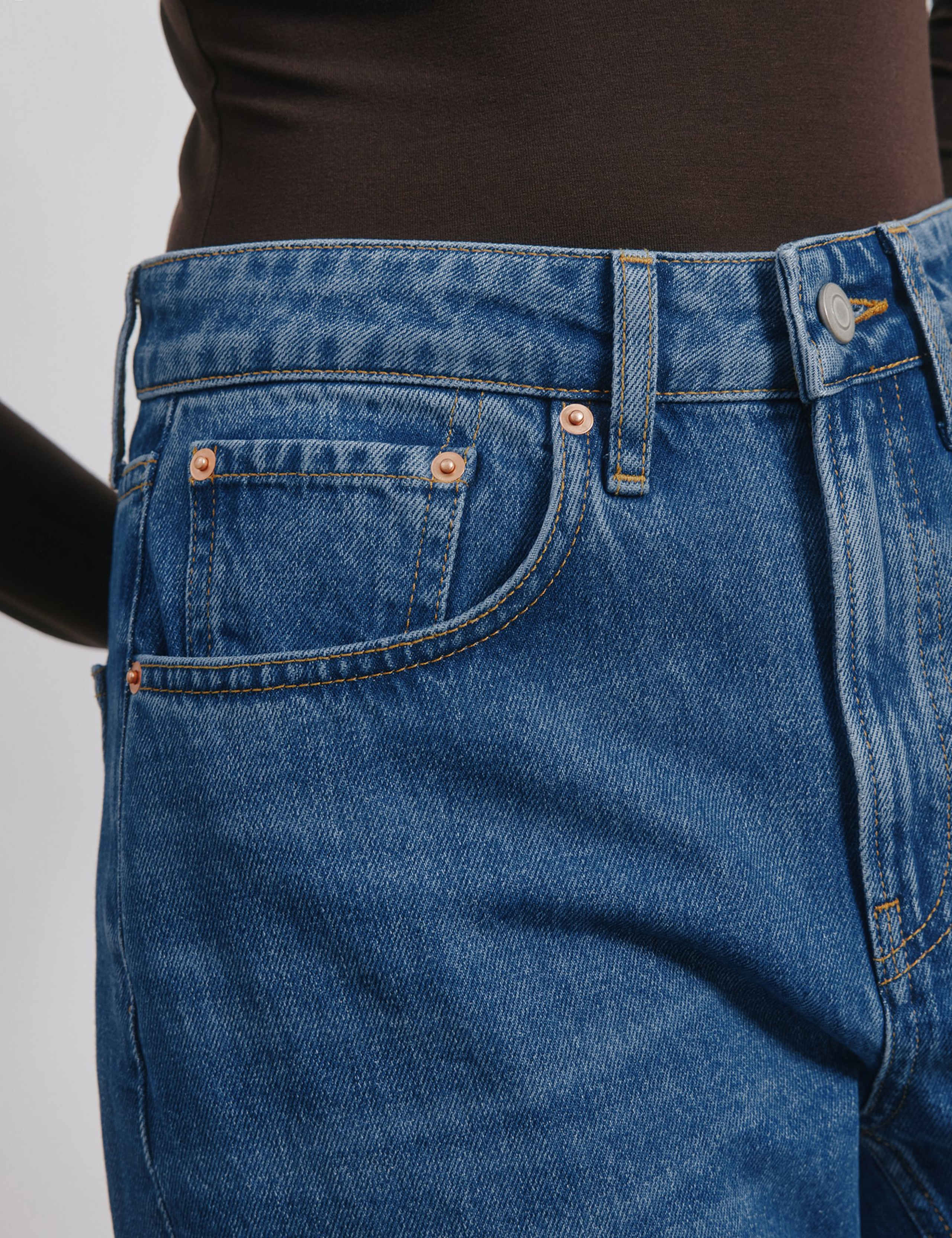 Mid Rise Straight Leg Jeans 4 of 4