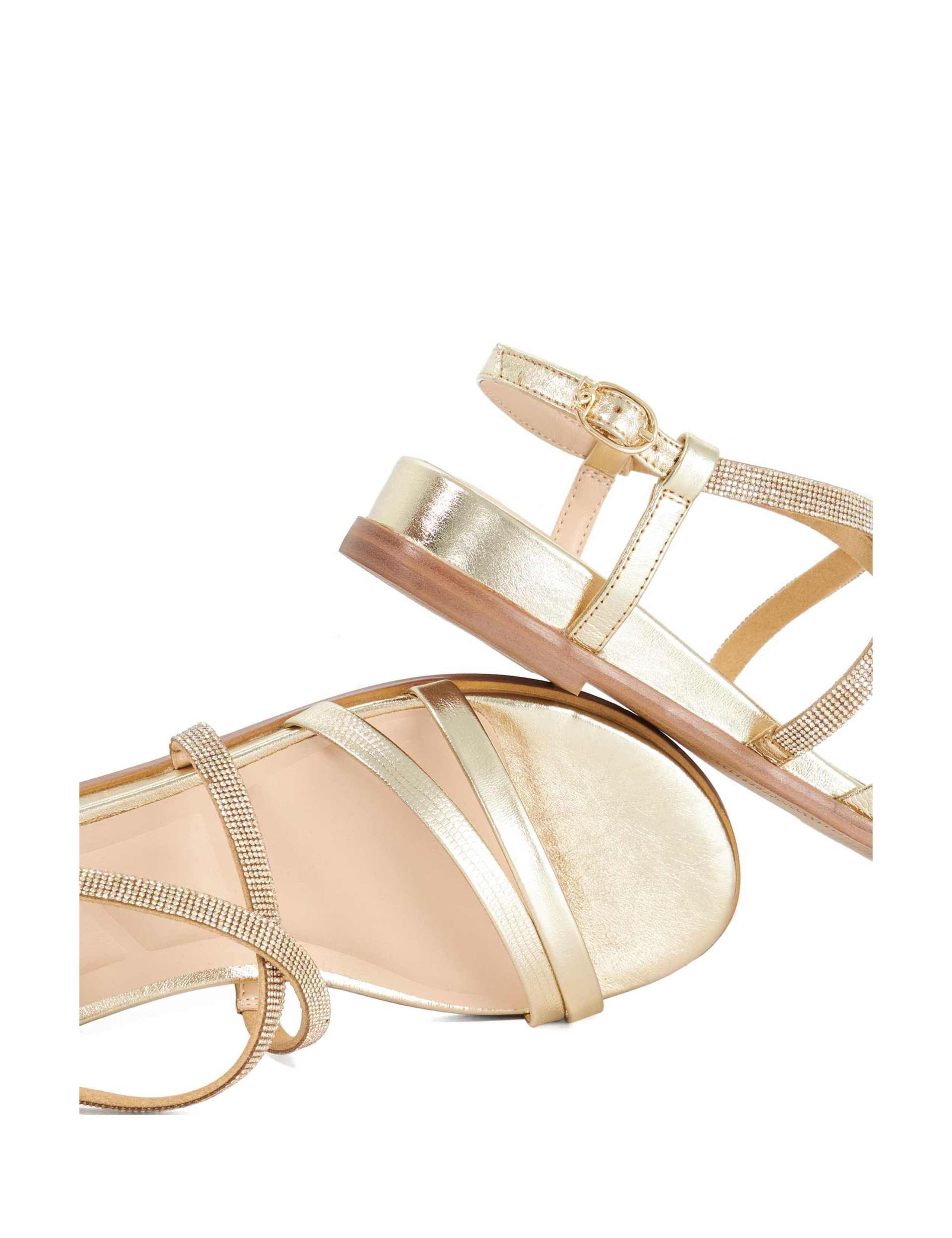 Wide Fit Leather Embellished Sandals 5 of 5