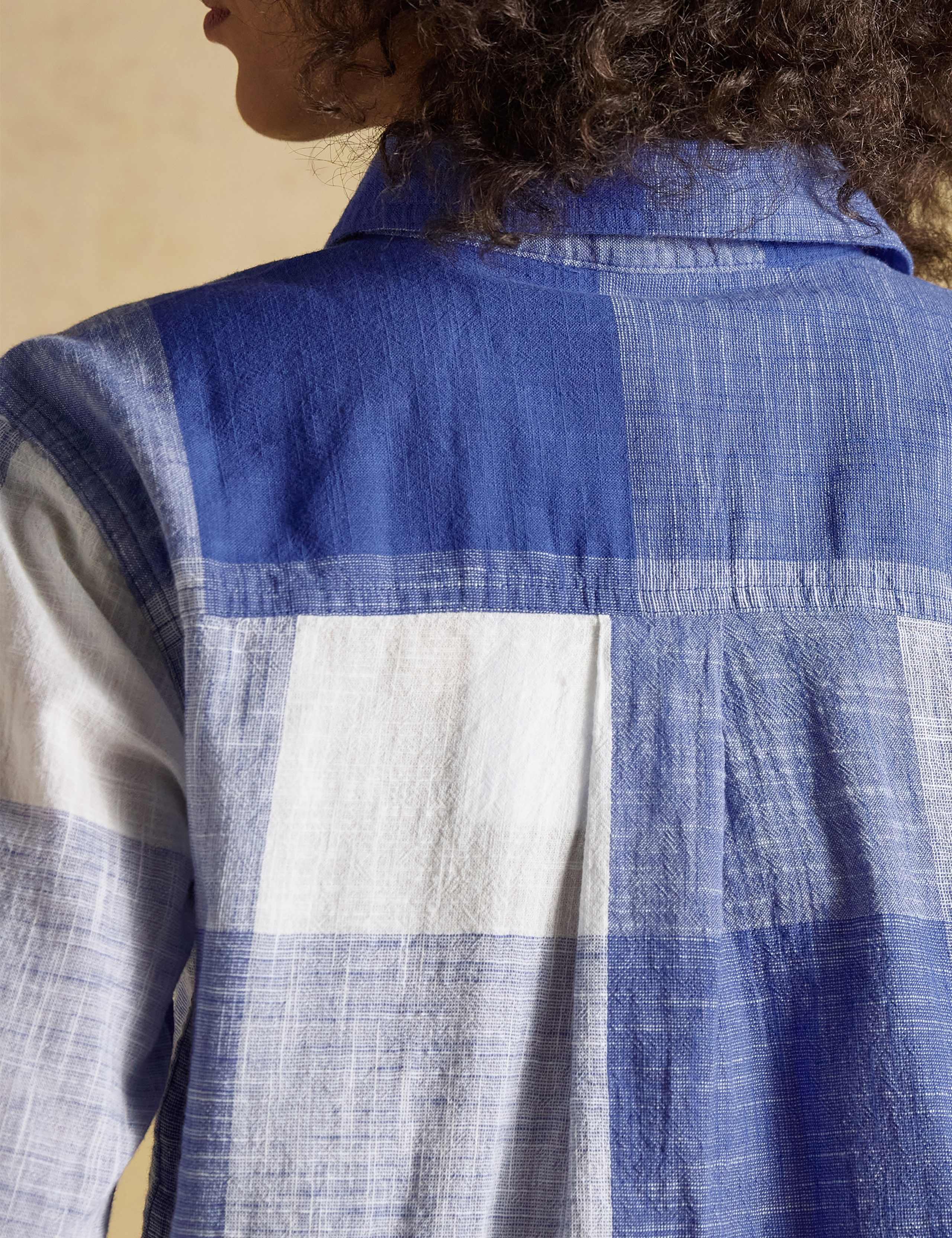 Pure Cotton Checked Collared Popover Shirt 8 of 9