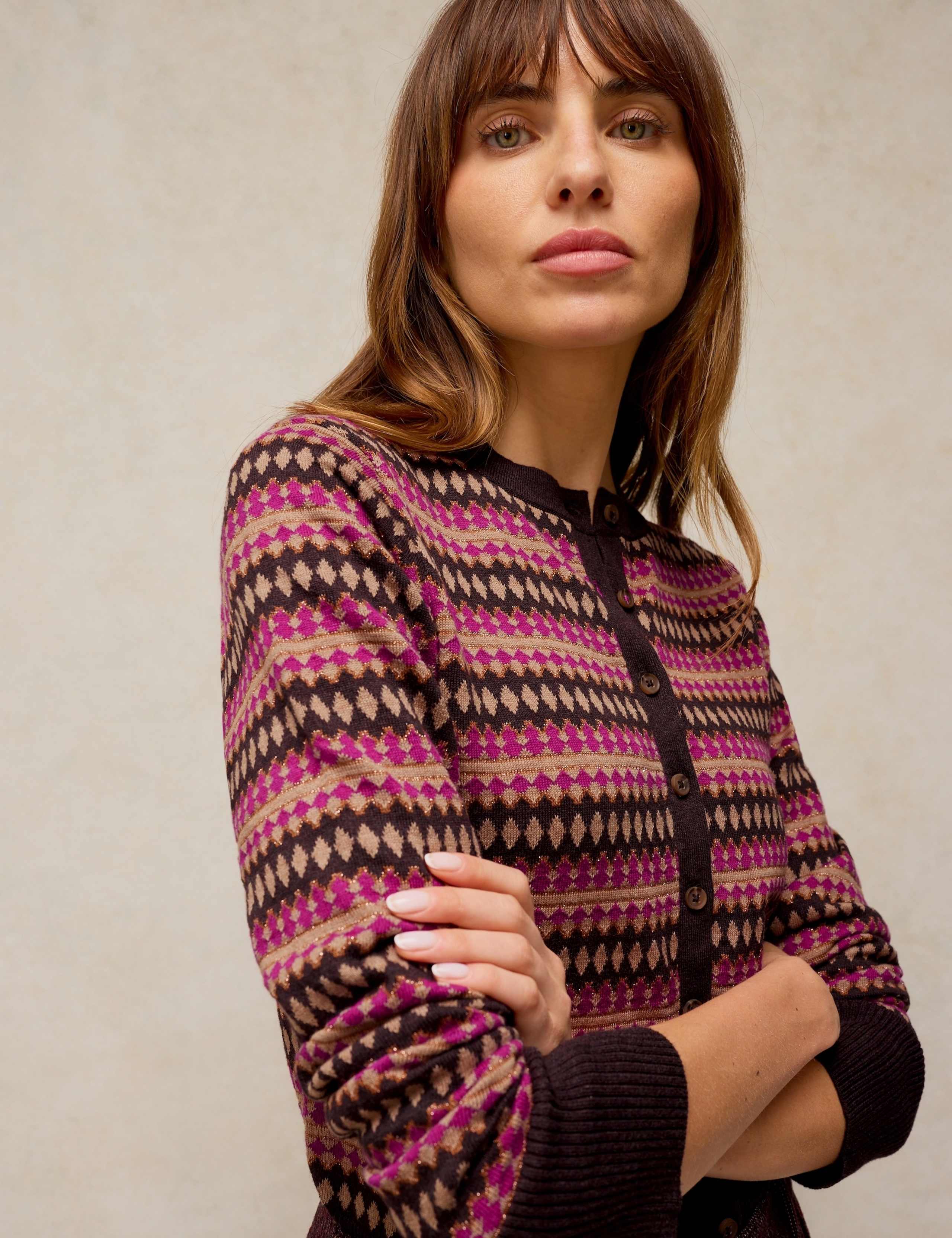 Pure Cotton Fair Isle Cardigan 5 of 6