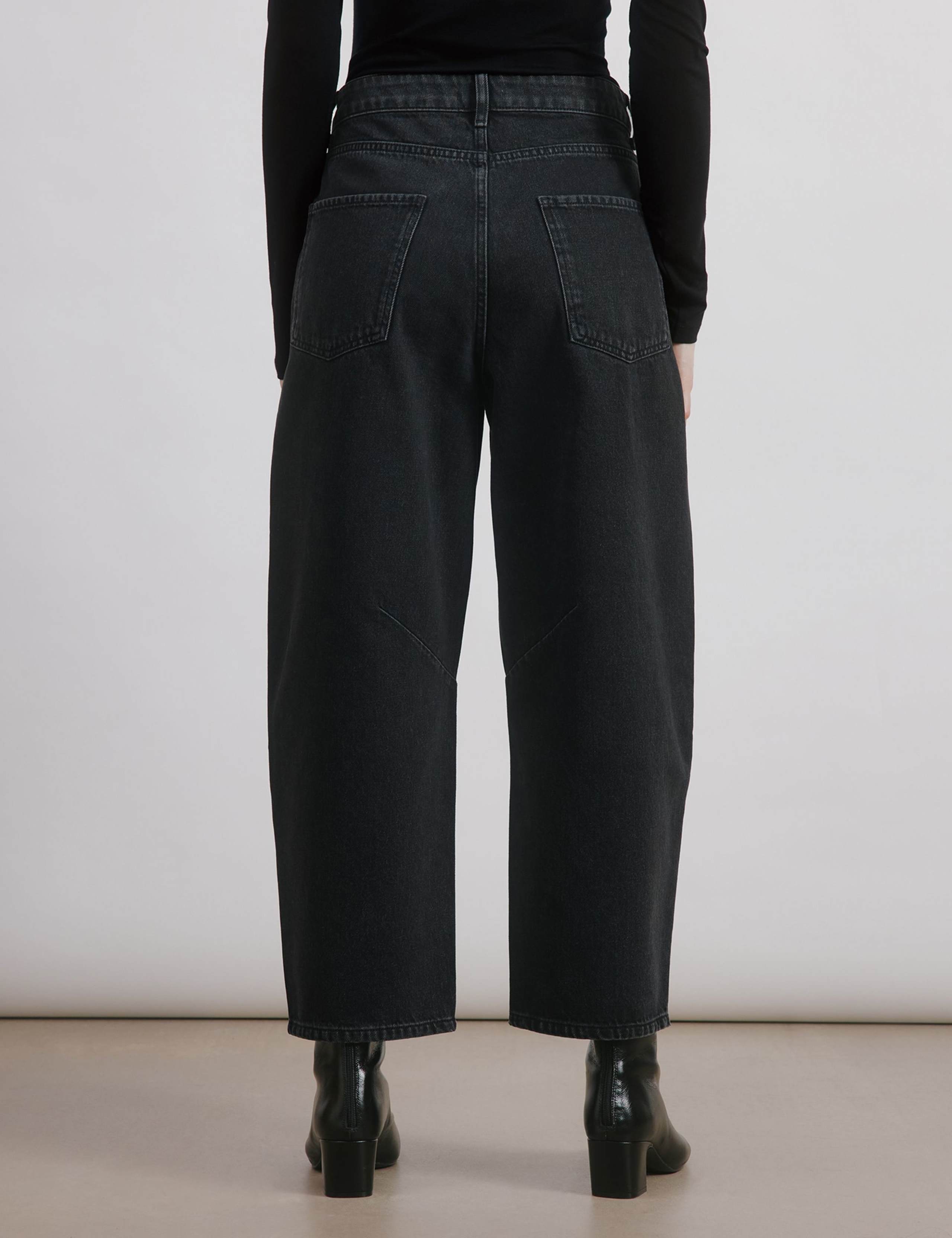 Mid Rise Barrel Jeans 3 of 4