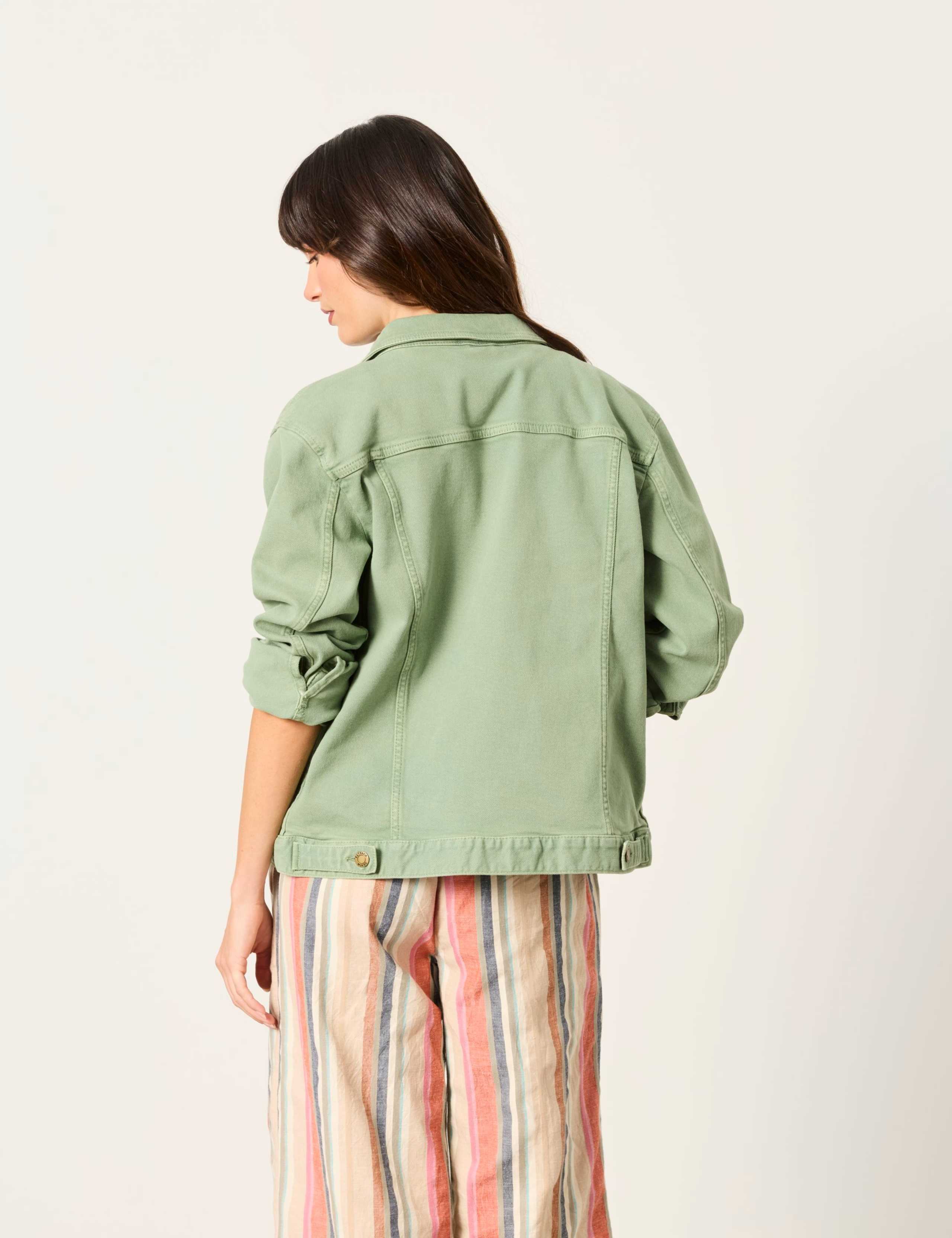 Cotton Rich Denim Collared Jacket 3 of 6