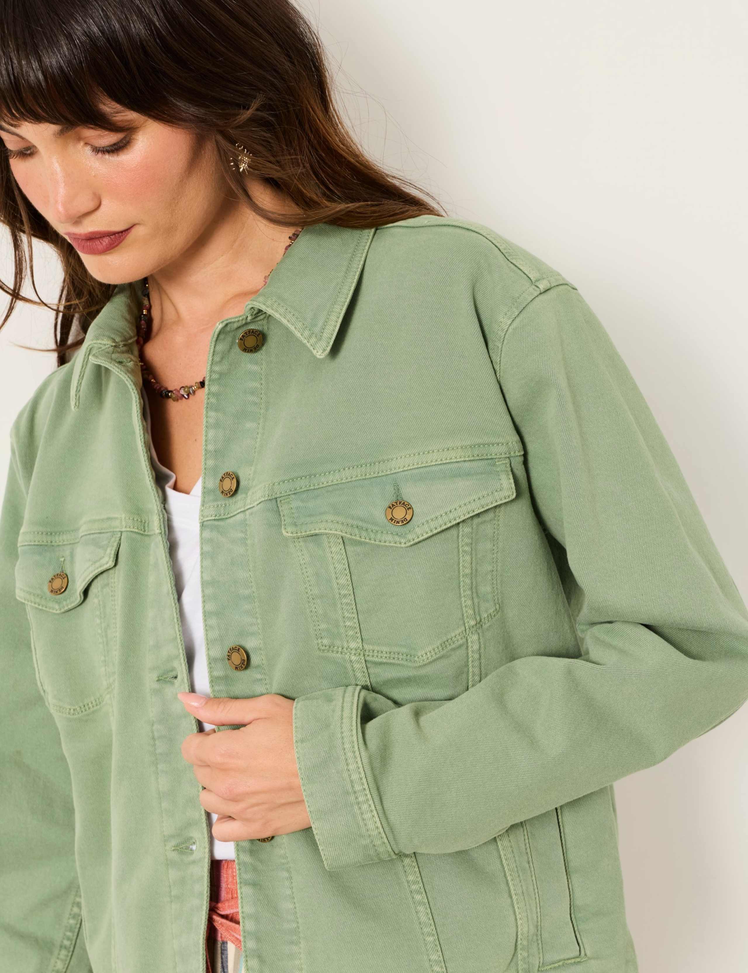 Cotton Rich Denim Collared Jacket 6 of 6