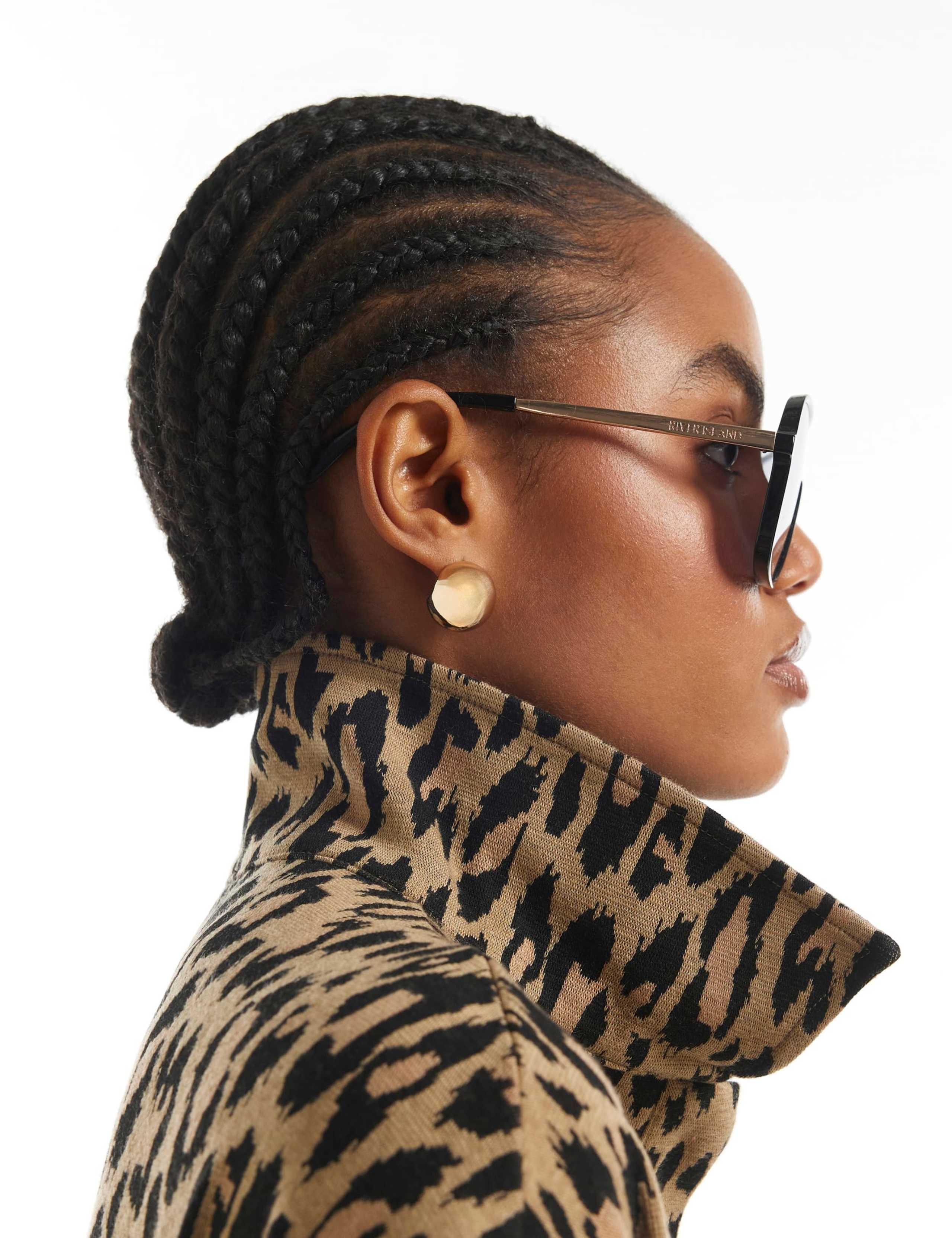 Pure Cotton Leopard Jacquard Polo Top 5 of 6