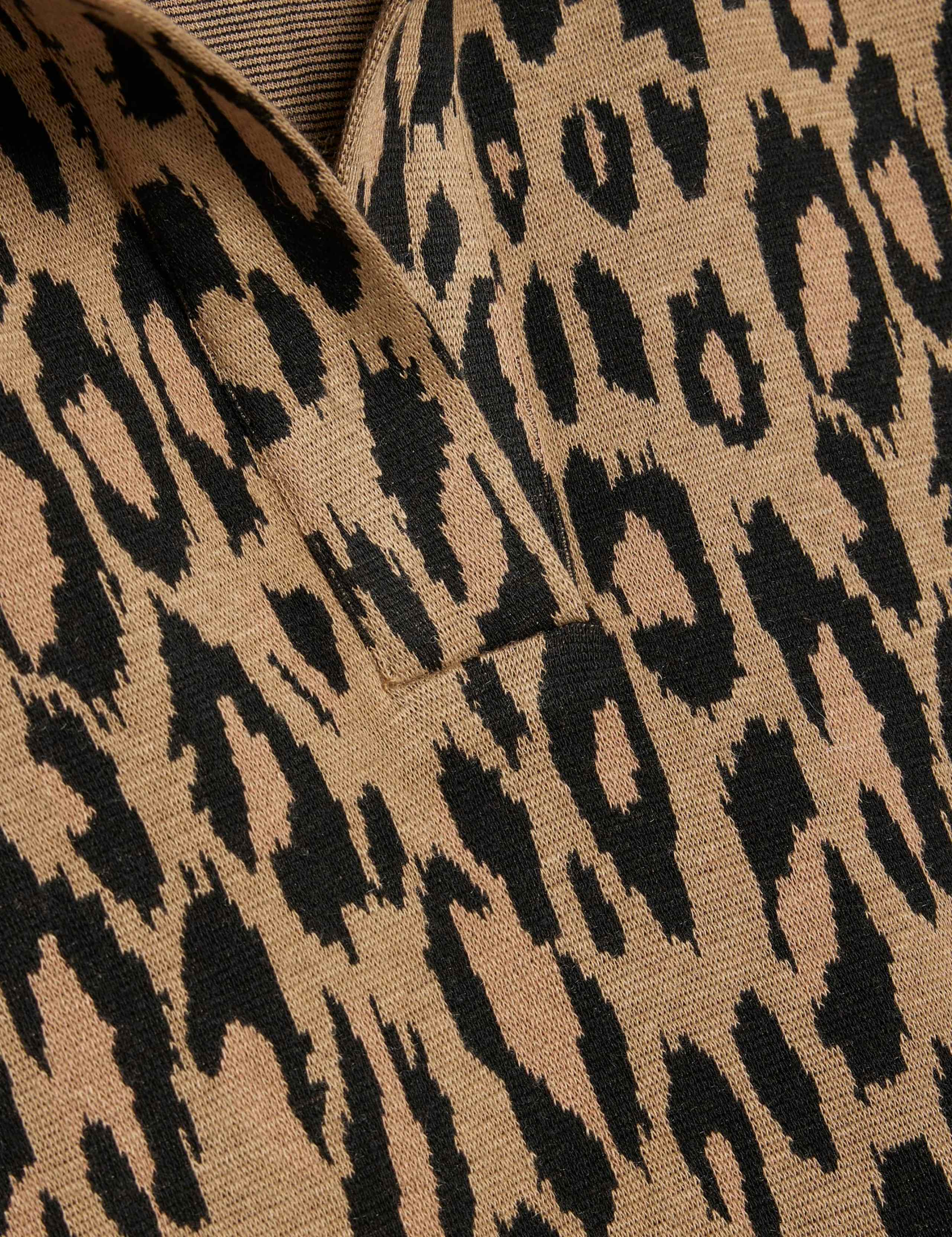 Pure Cotton Leopard Jacquard Polo Top 6 of 6