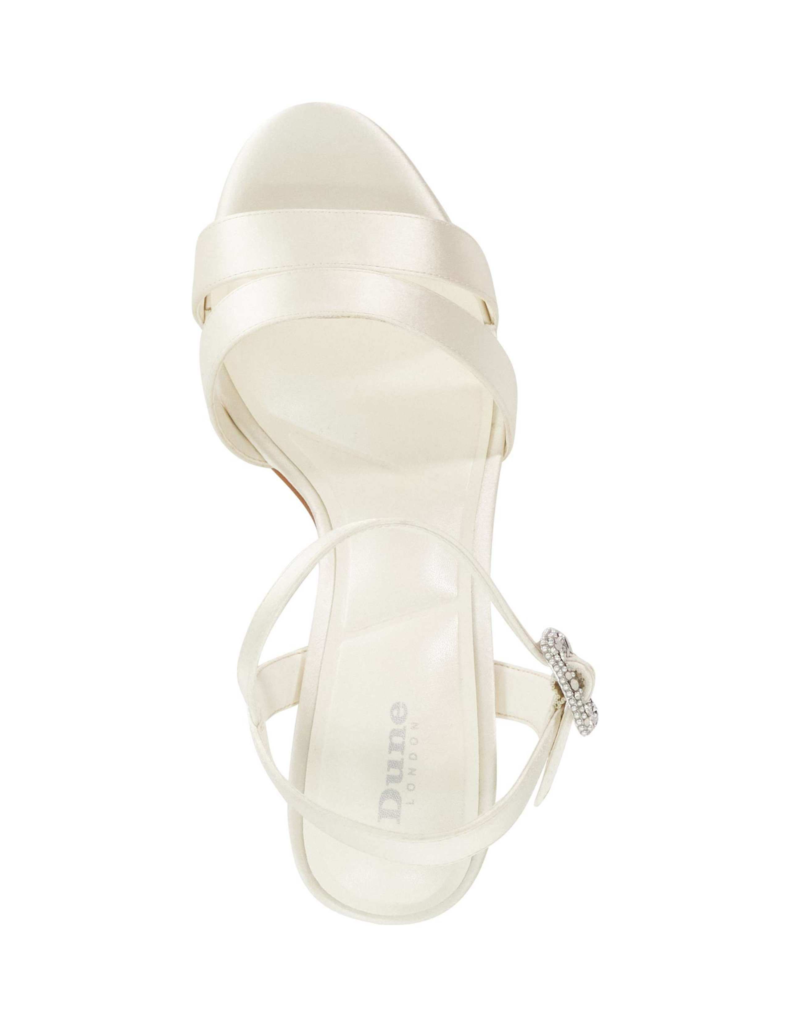 Wide Fit Satin Ankle Strap Block Heel Sandals 2 of 5