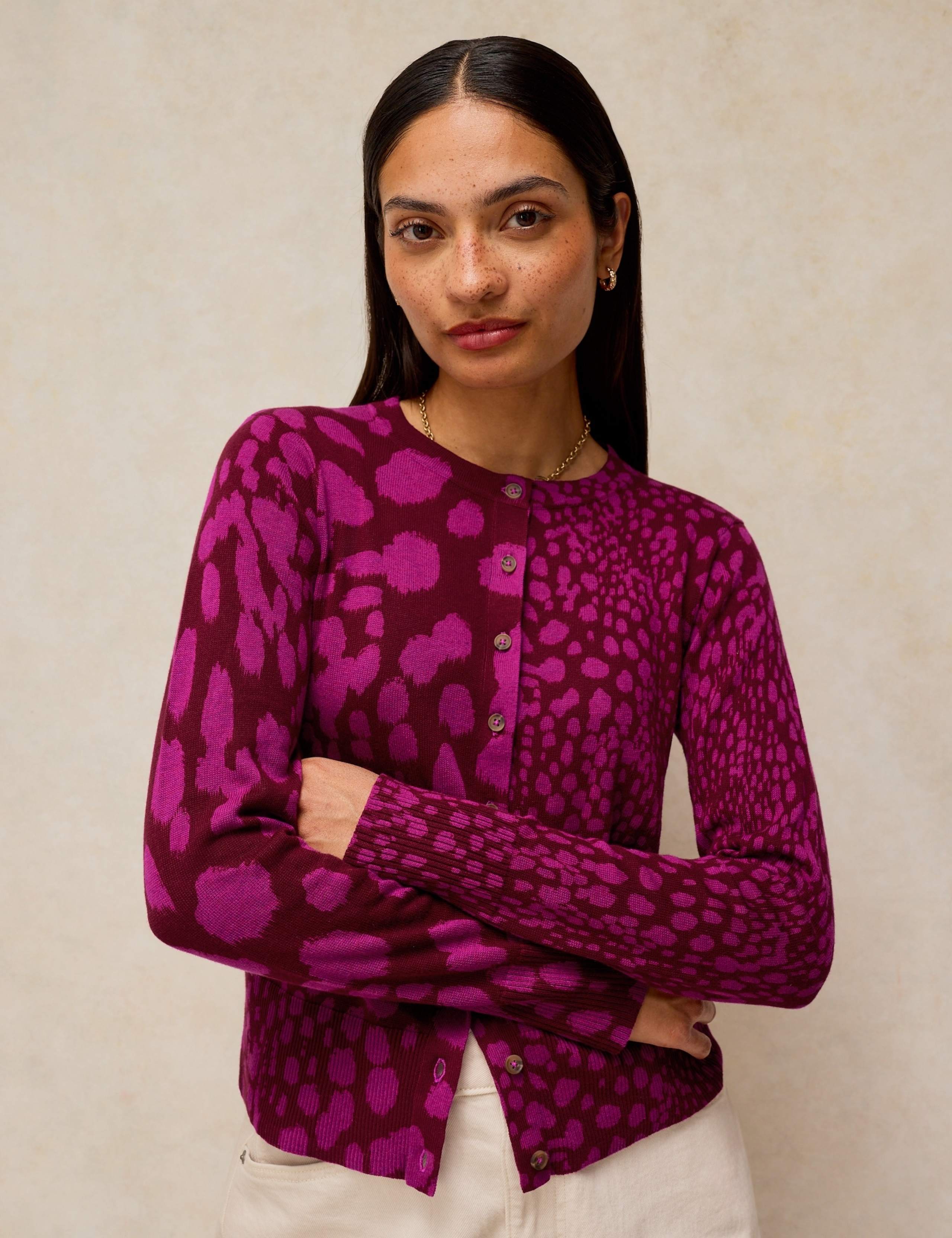 Lois Pure Cotton Printed Cardigan 1 of 6