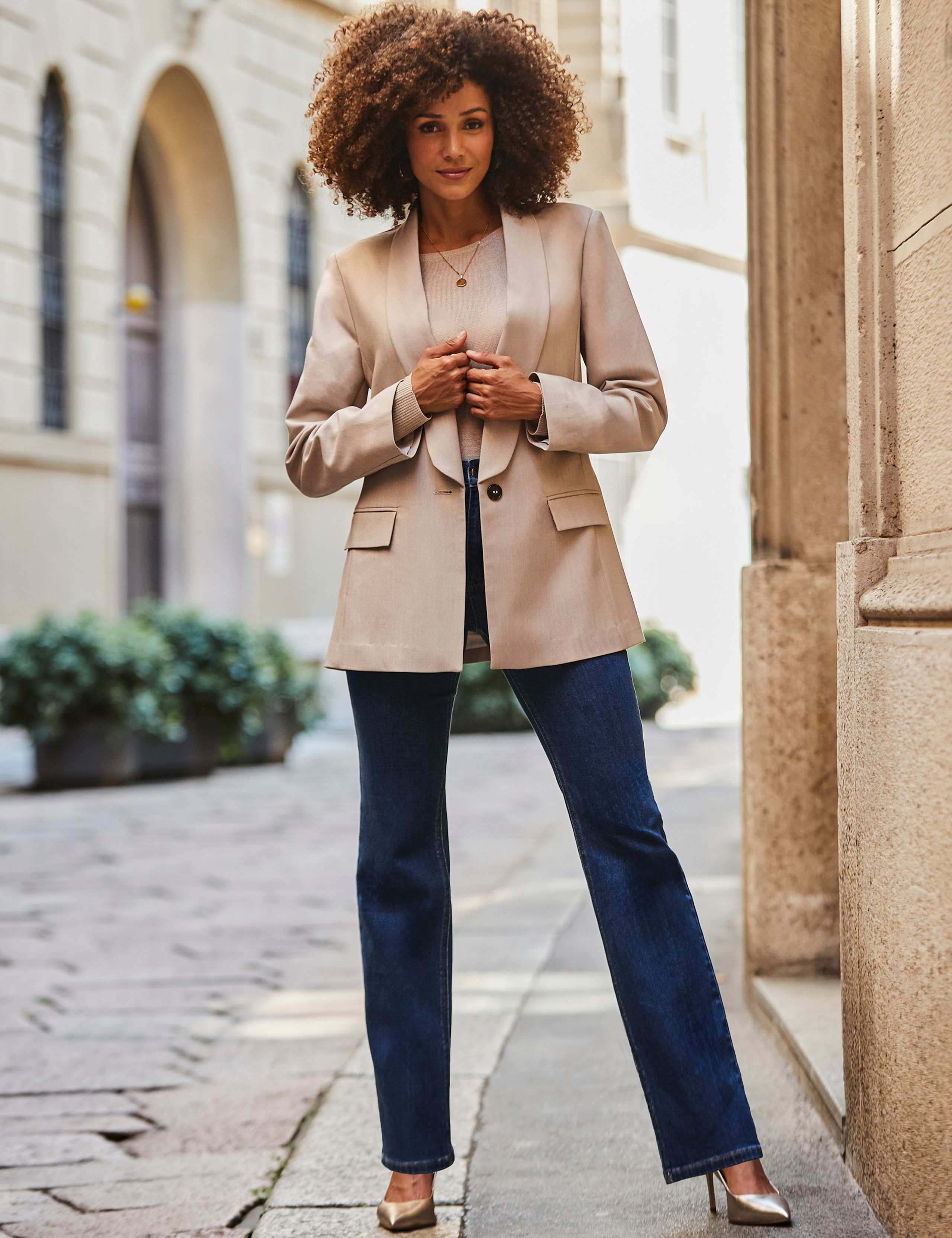 Mid Rise Straight Leg Jeans 4 of 5