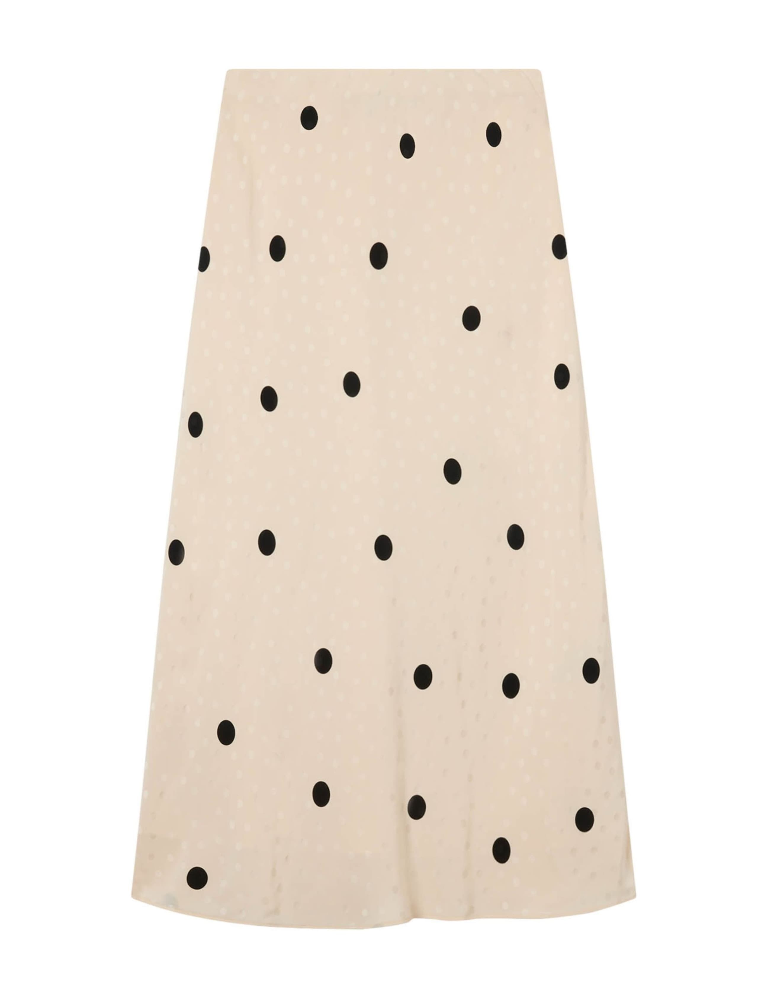 Satin Polka Dot Midi Slip Skirt 2 of 5