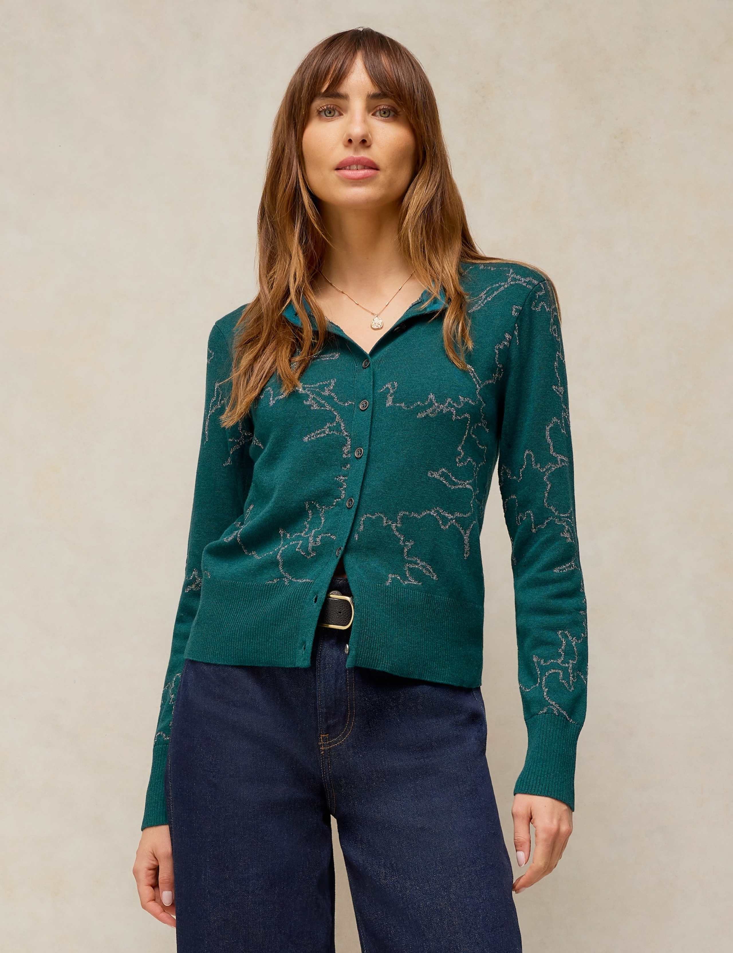 Lois Pure Cotton Sparkly Cardigan 1 of 6