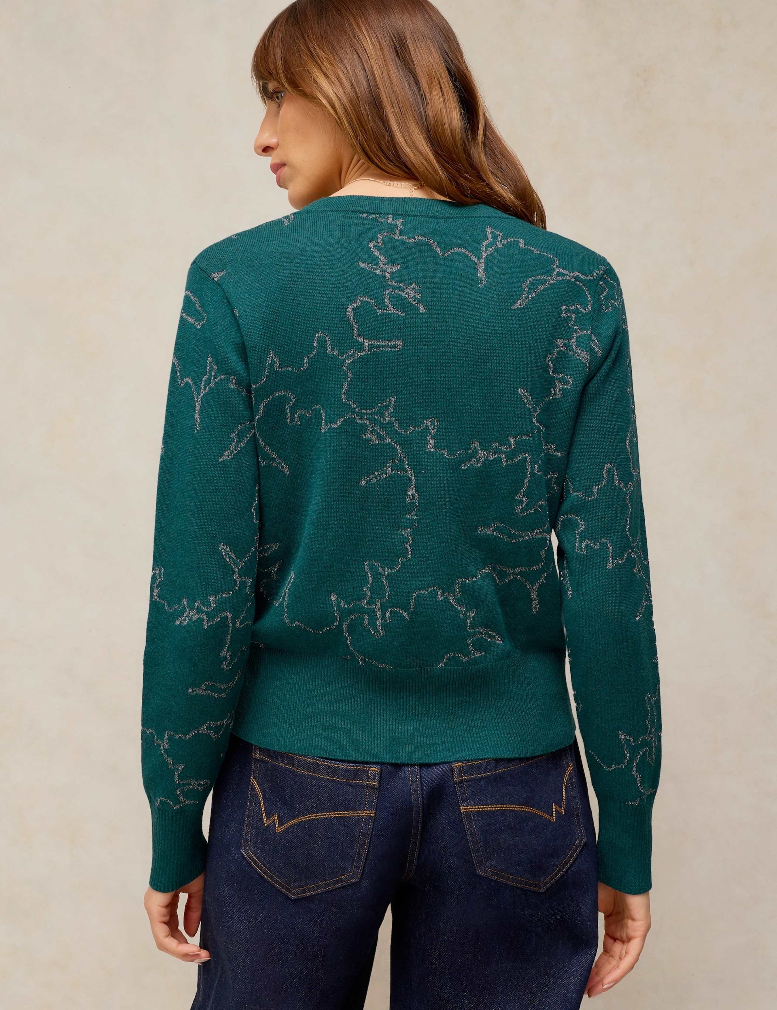 Lois Pure Cotton Sparkly Cardigan 3 of 6