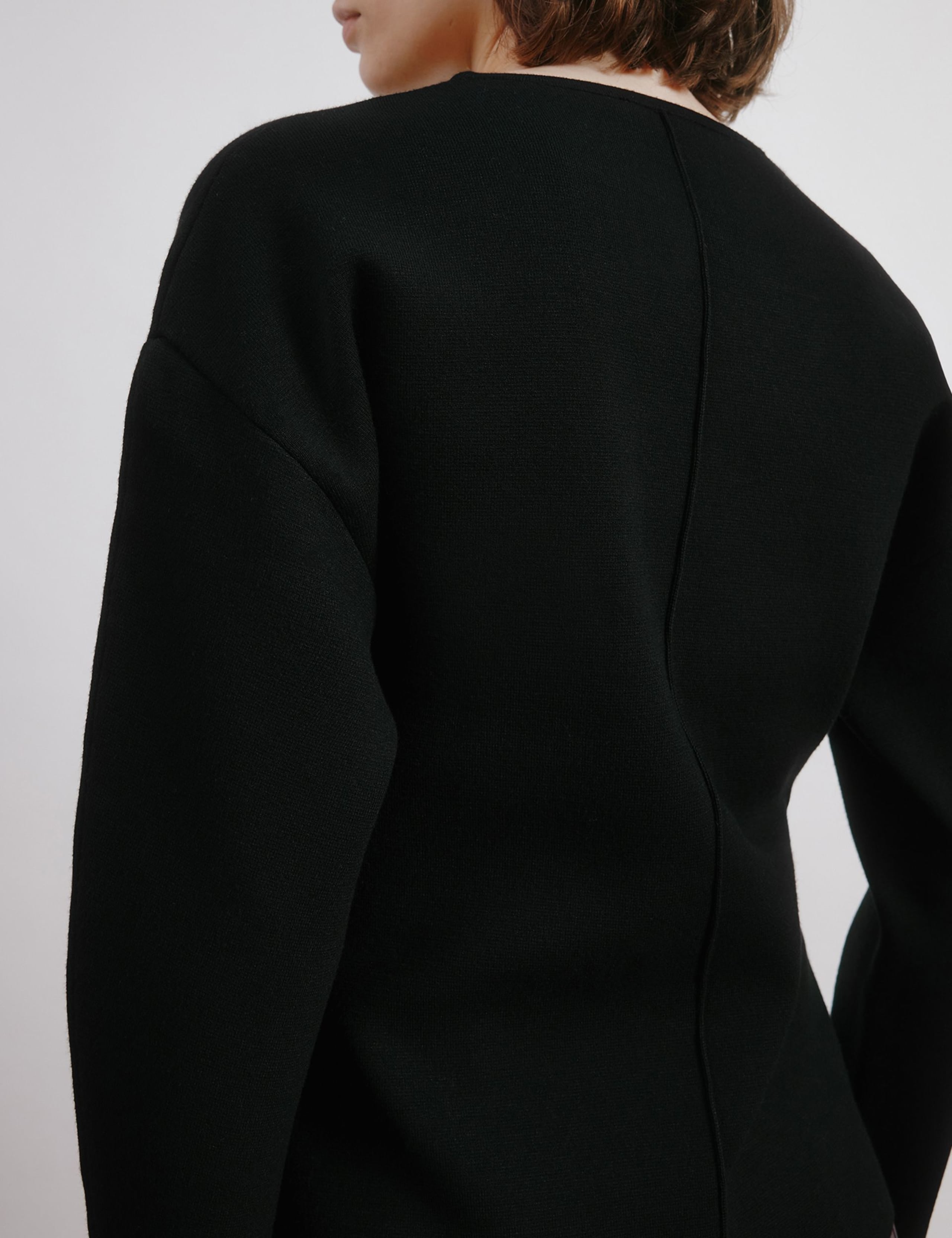 Crew Neck Balloon Sleeve Fitted Jumper 5 of 5