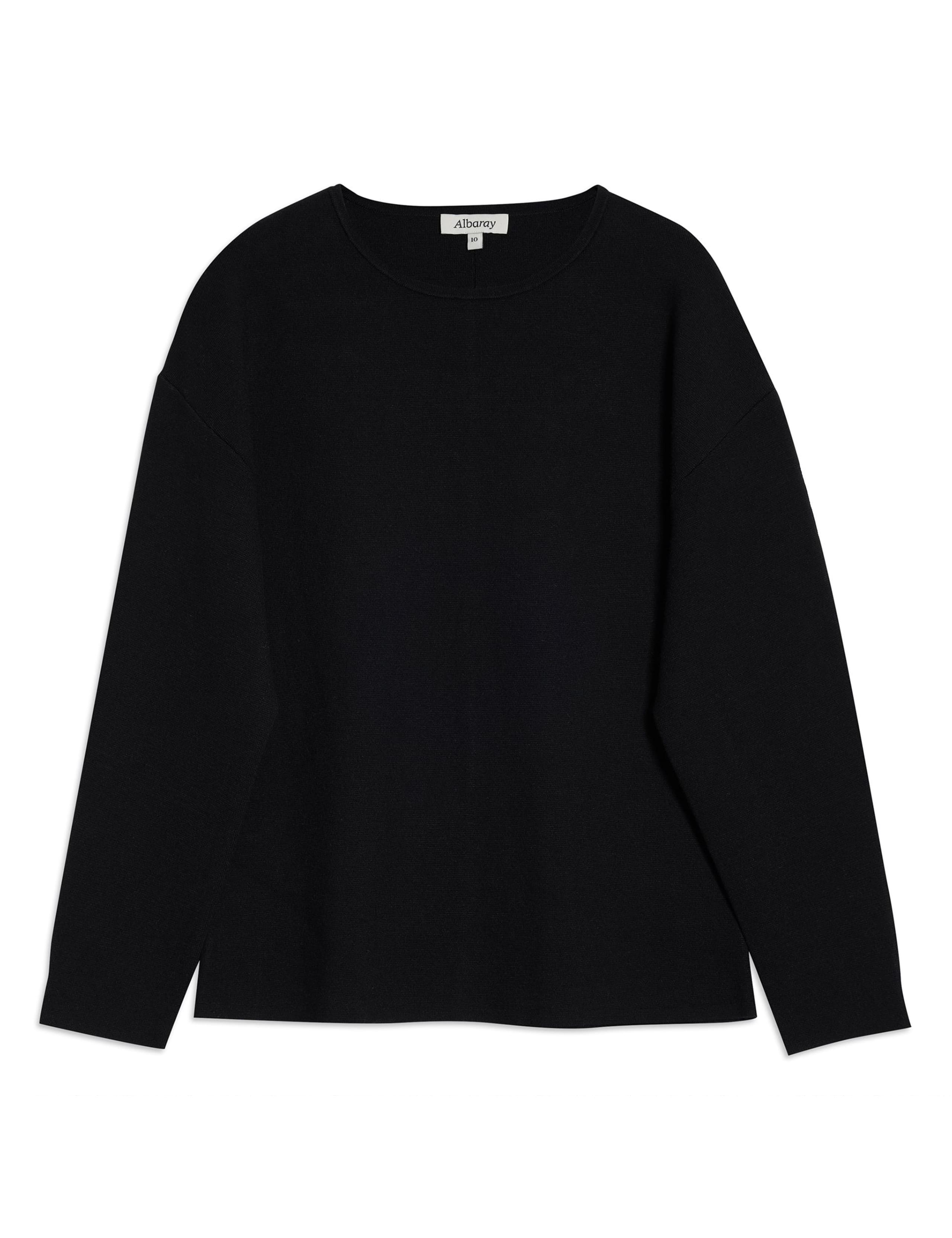Crew Neck Balloon Sleeve Fitted Jumper 2 of 5