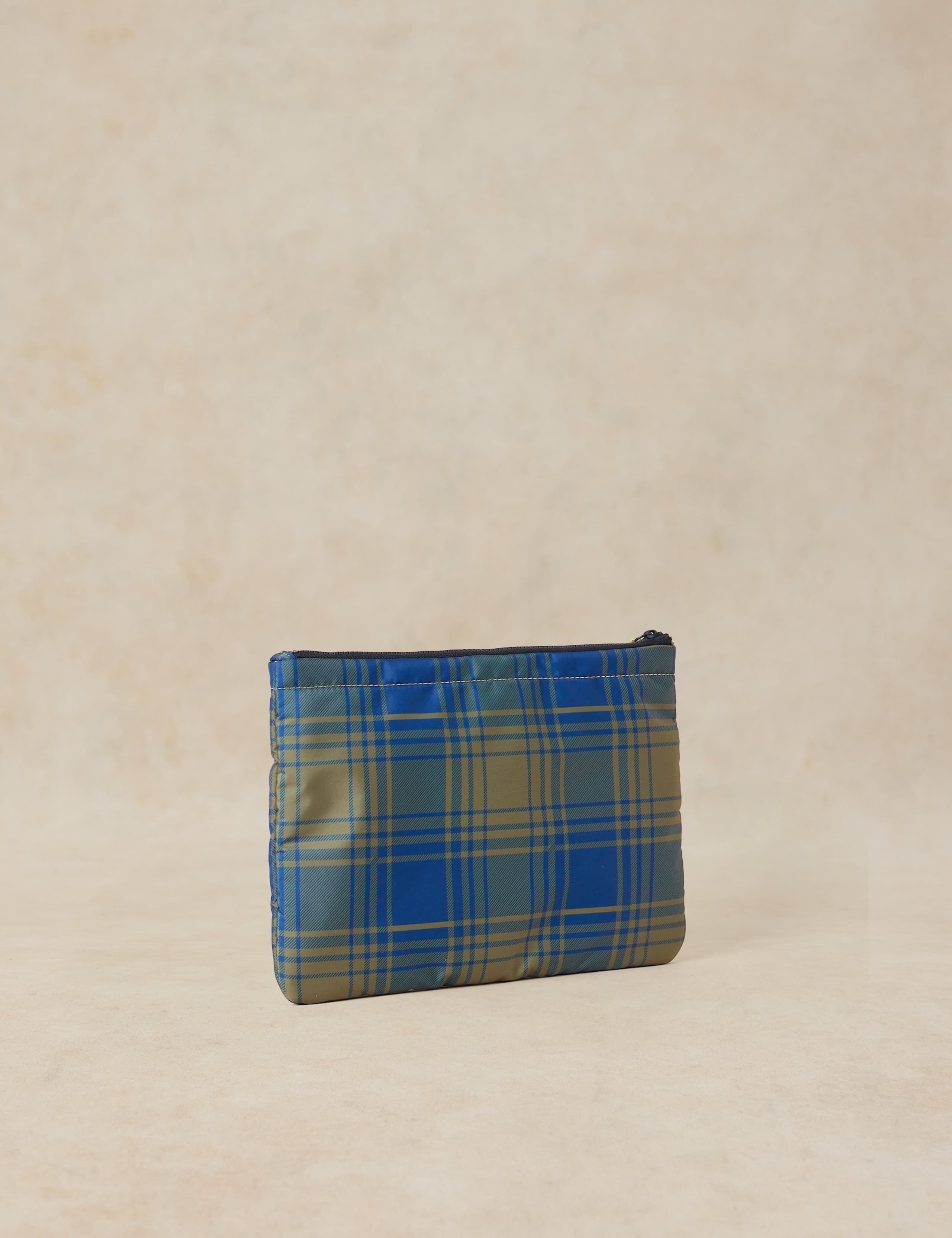 Checked 'Stuff' Zipped Pouch 3 of 4