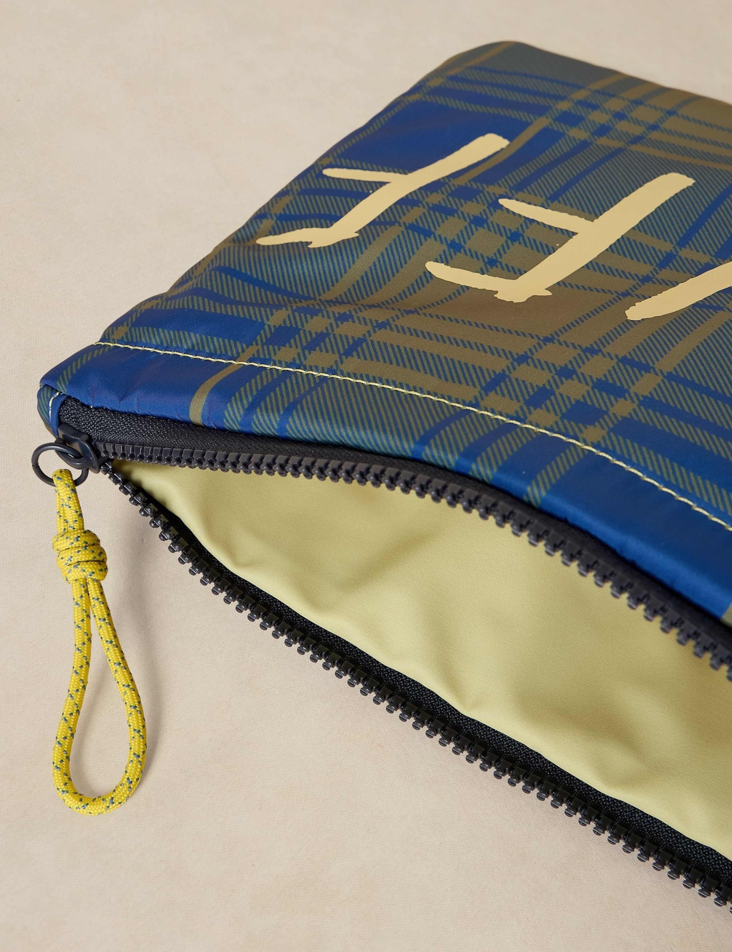 Checked 'Stuff' Zipped Pouch 4 of 4