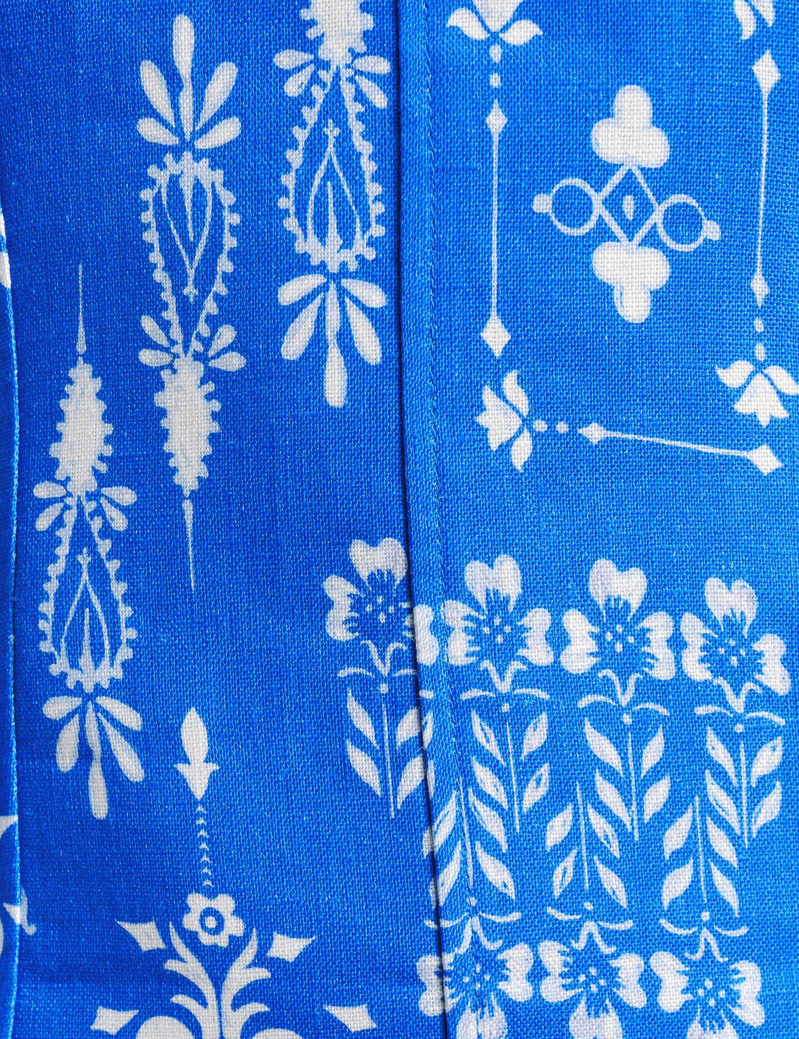 Pure Linen Printed Mini A-Line Skirt 6 of 6