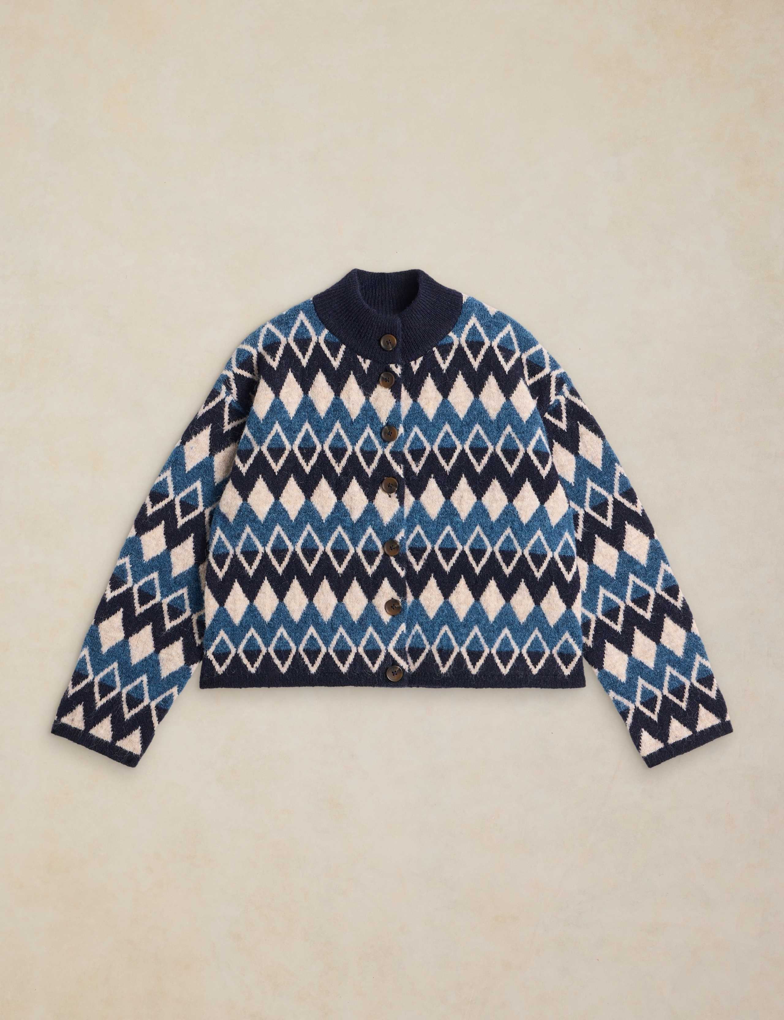Margot Fair Isle Collared Cardigan 2 of 6