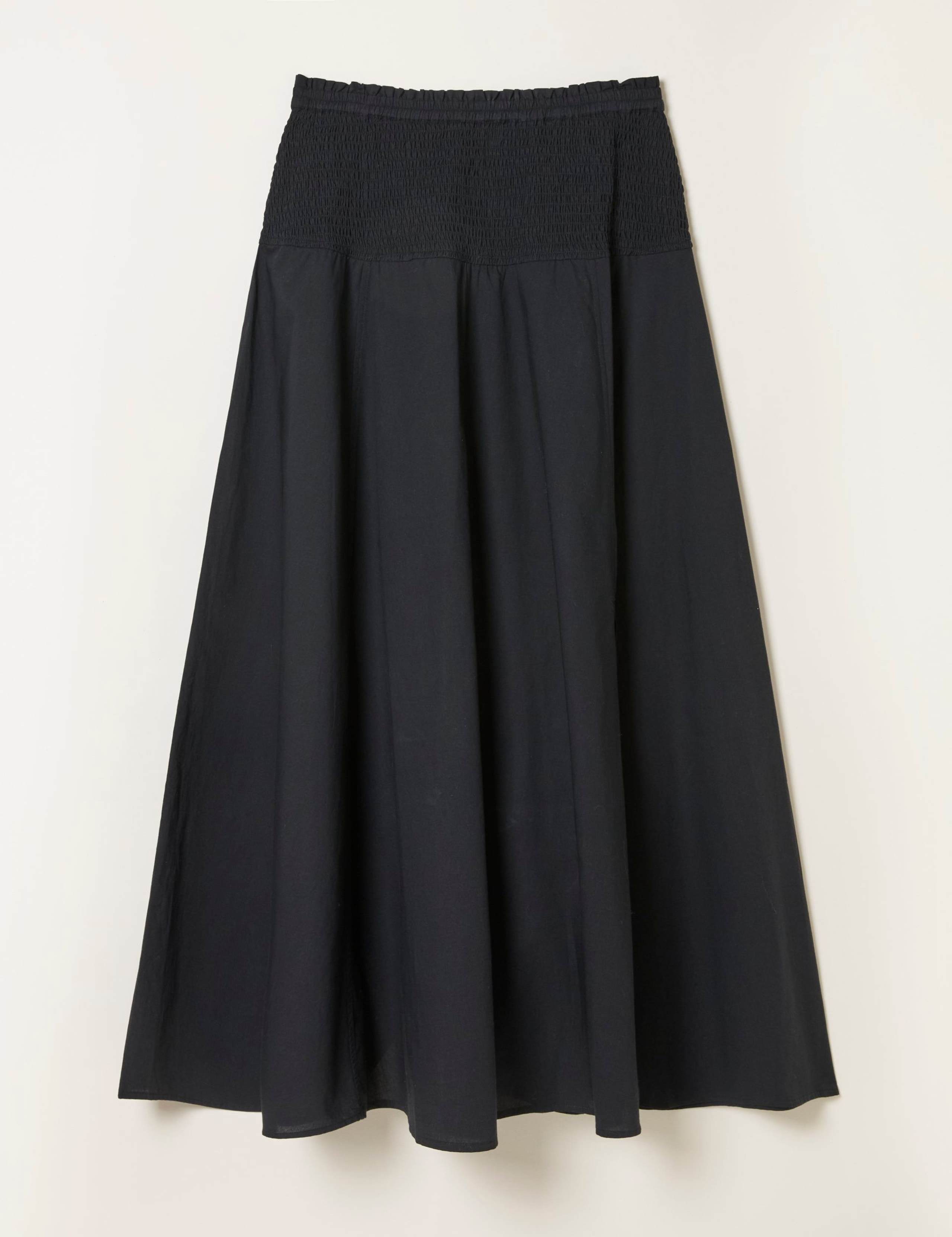 Pure Cotton Side Split Midi A-Line Skirt 2 of 6