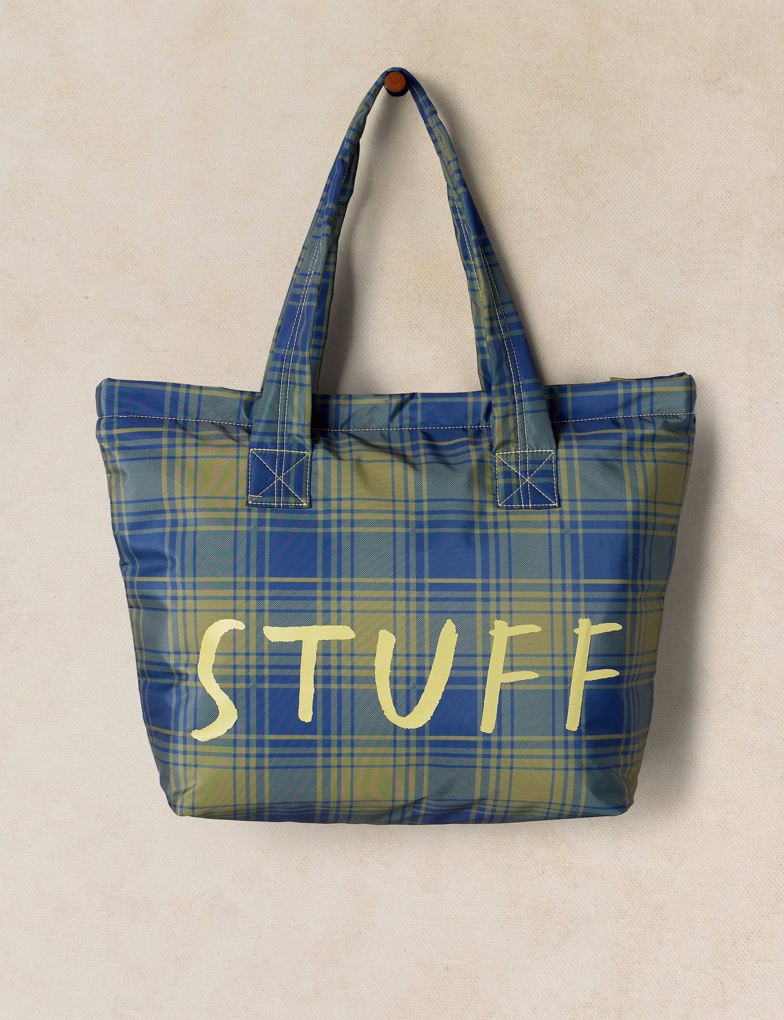 Checked Tote Bag 3 of 5