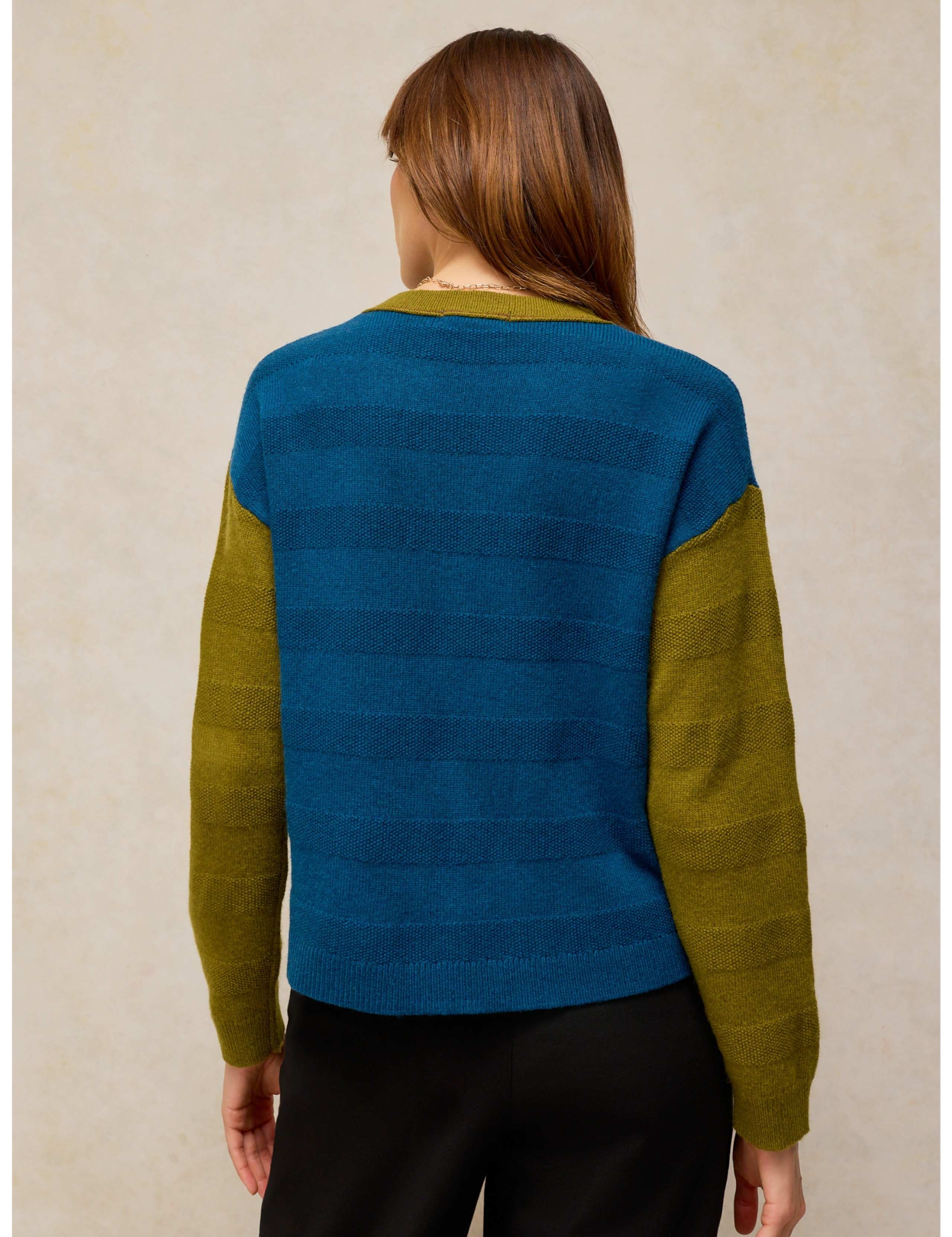 Sansa Wool Blend Stitch Cardigan 3 of 6